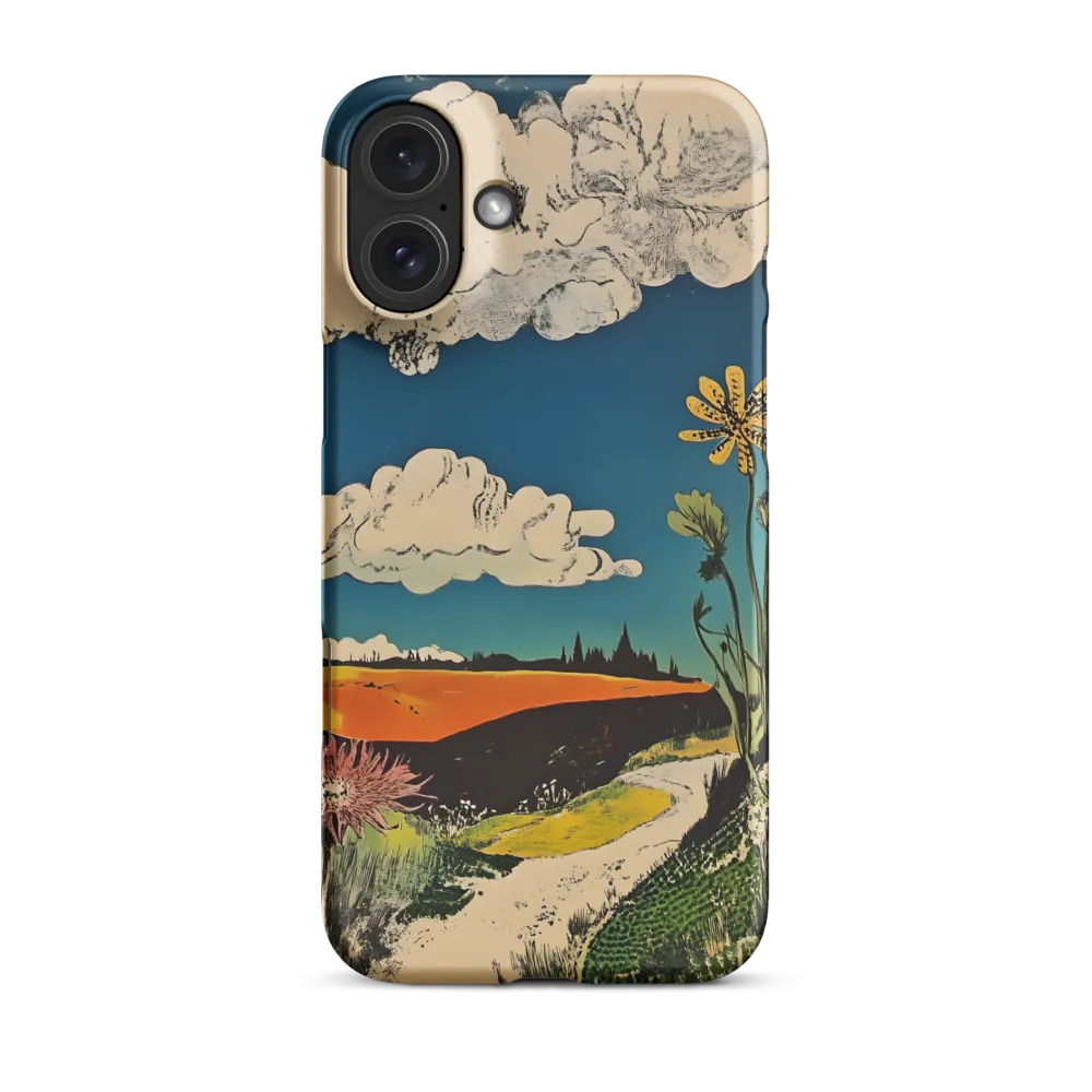 Surreal Landscape with Flowers | Phone Case