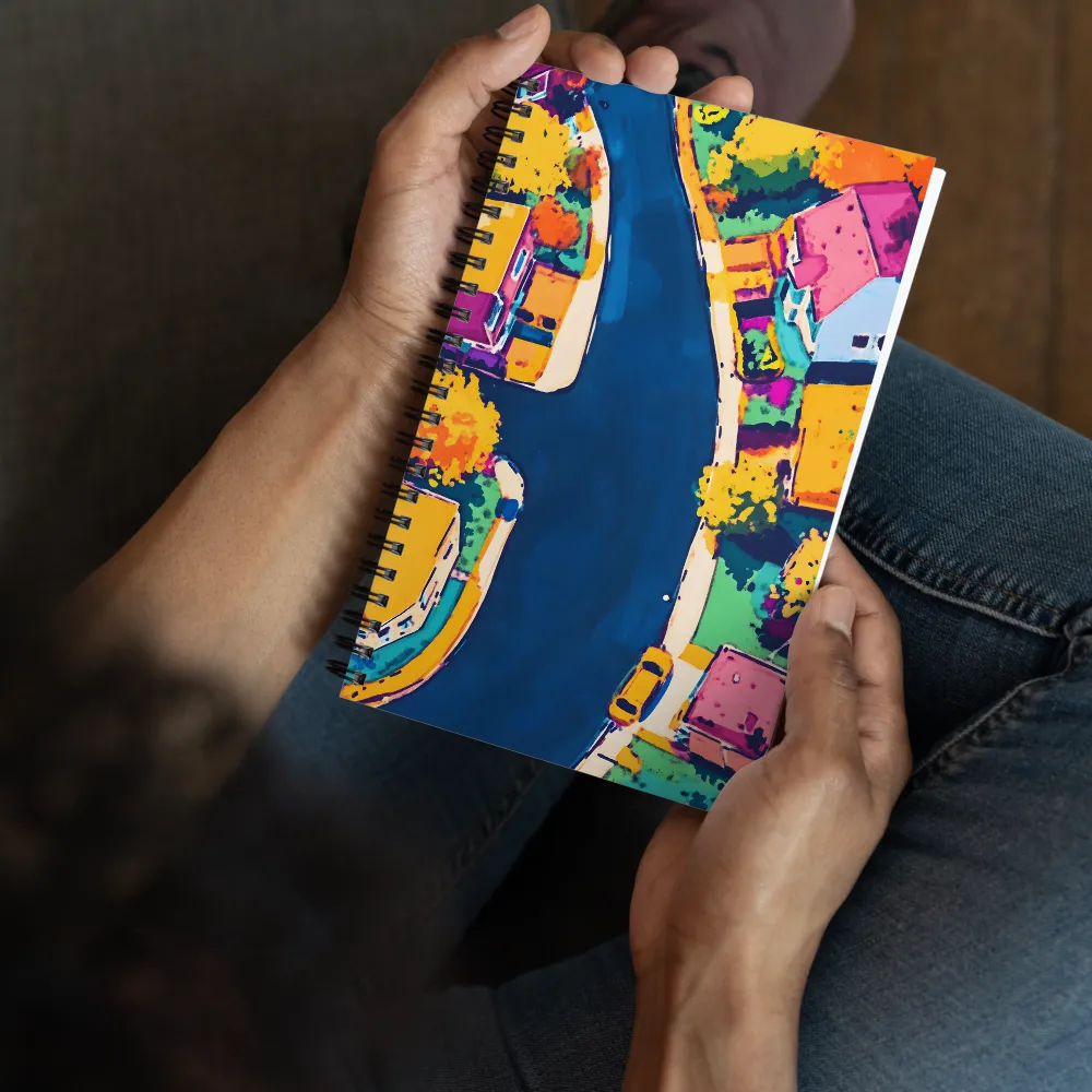 Vibrant Neighborhood Overhead 
 Spiral Notebook | 140 pages