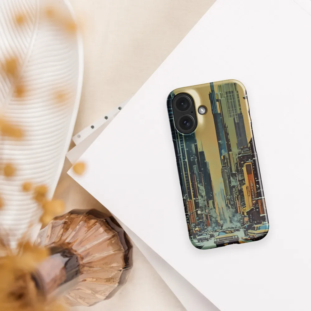 Winter Cityscape Painting 
 iPhone 16 Pro | Tough Case
