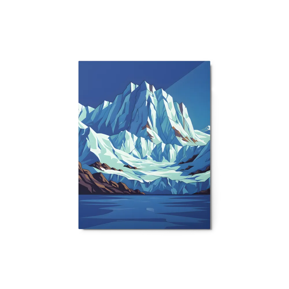 Crystalline Peak 
 Canvas with Black Frame