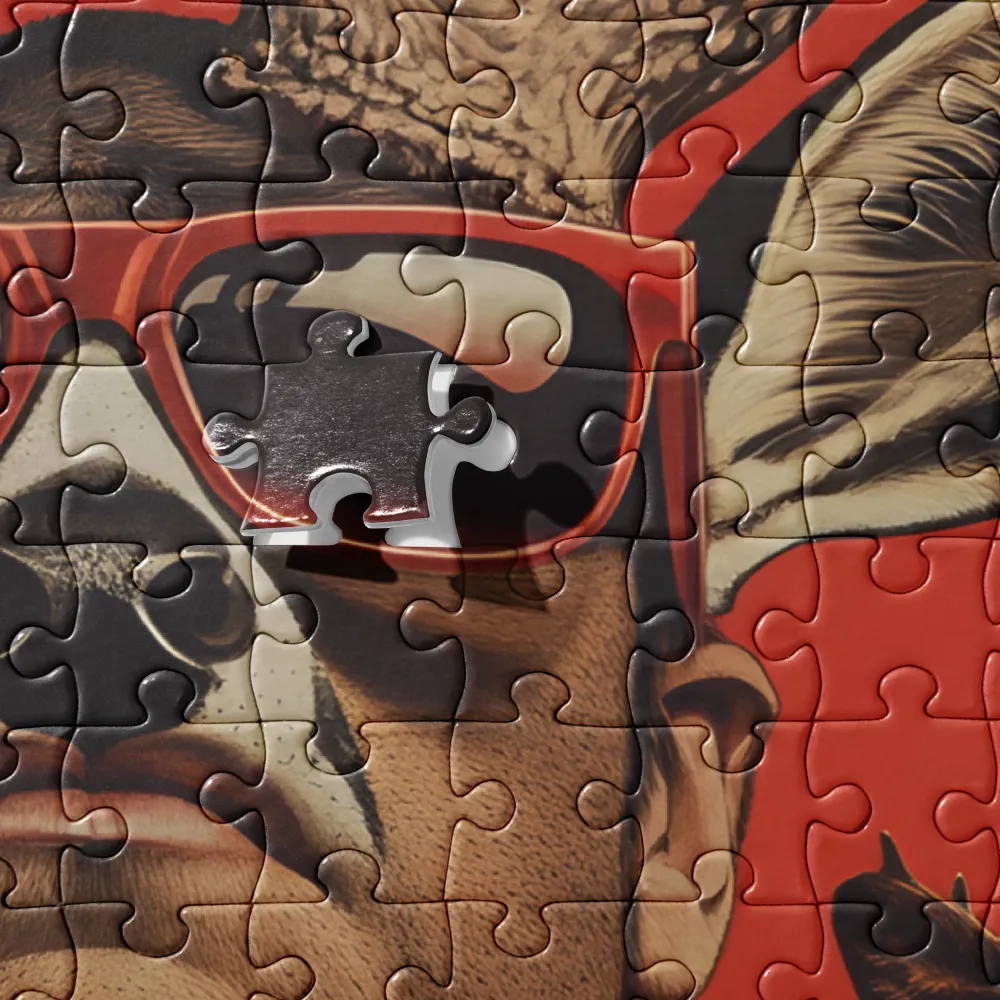 The Hunter's Gaze 
 Jigsaw Puzzle in Tin Box