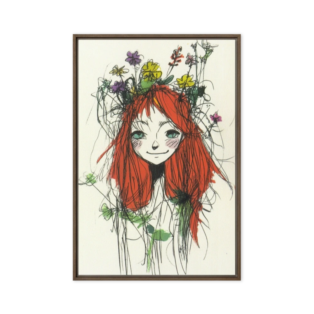 Girl with Flowers