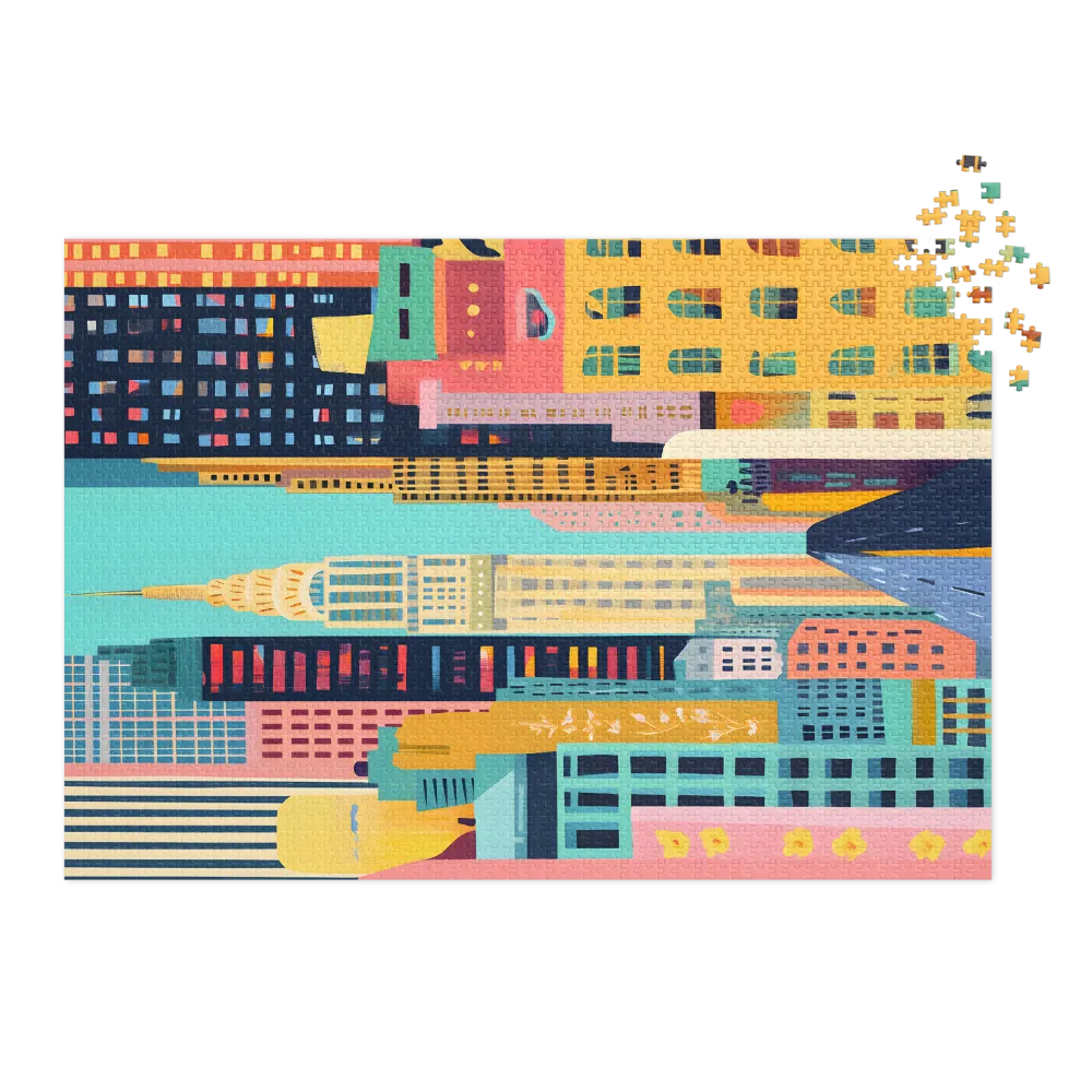 Colorful Cityscape Art