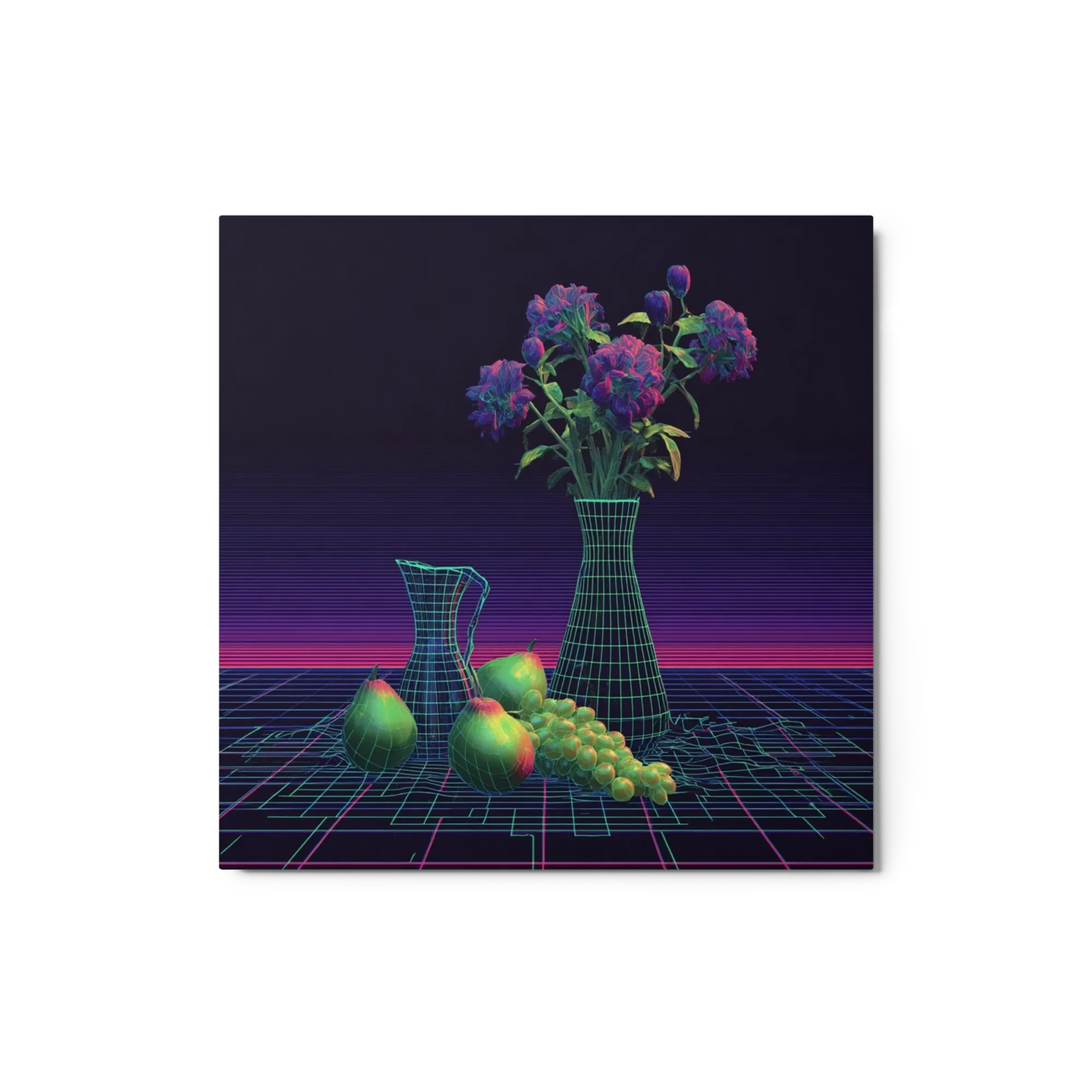 Cybernetic Wireframe Still Life
