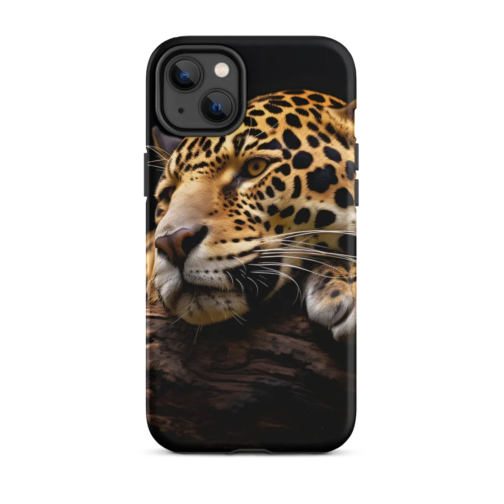 Leopard Resting on a Log | Phone Case