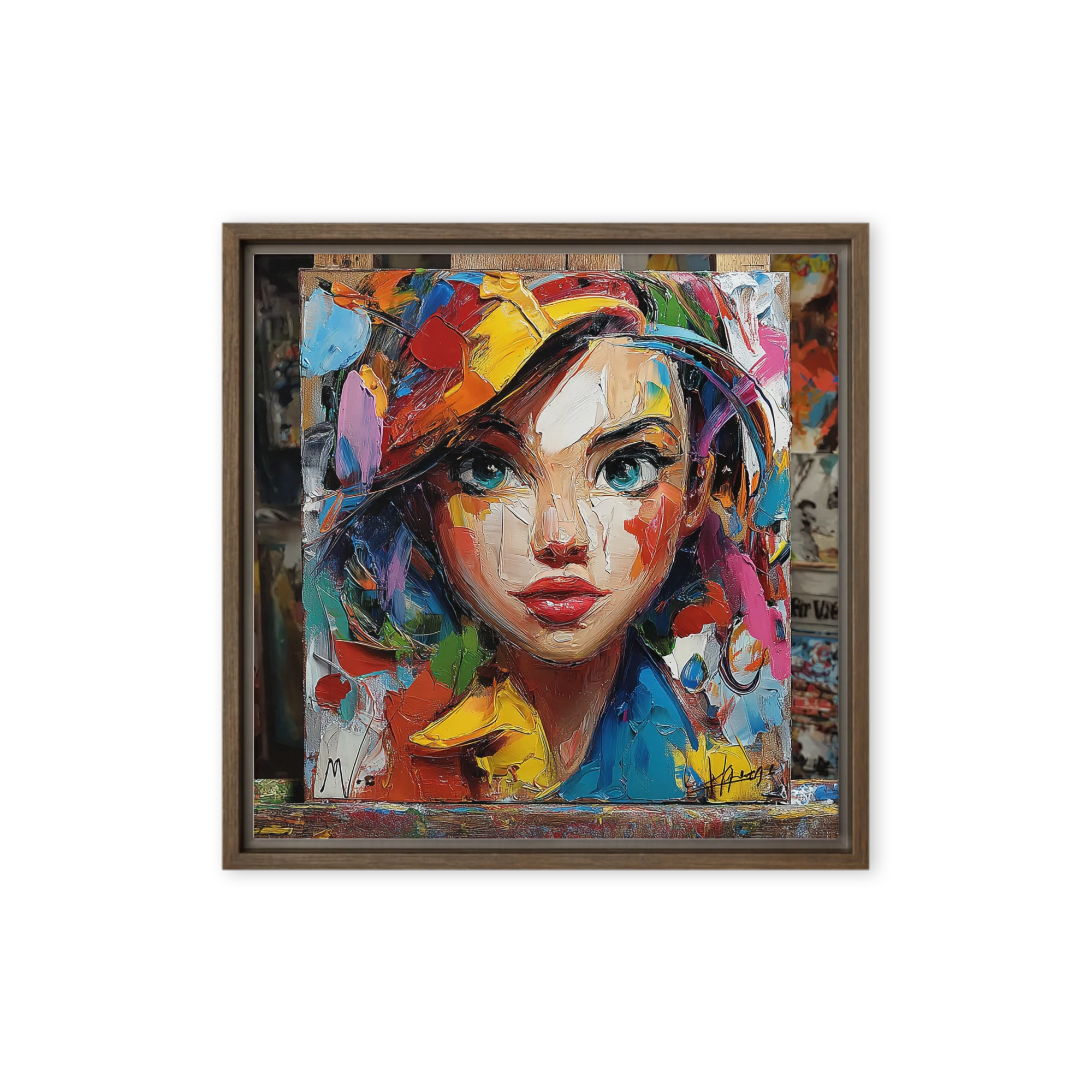 Vibrant Impasto Portrait