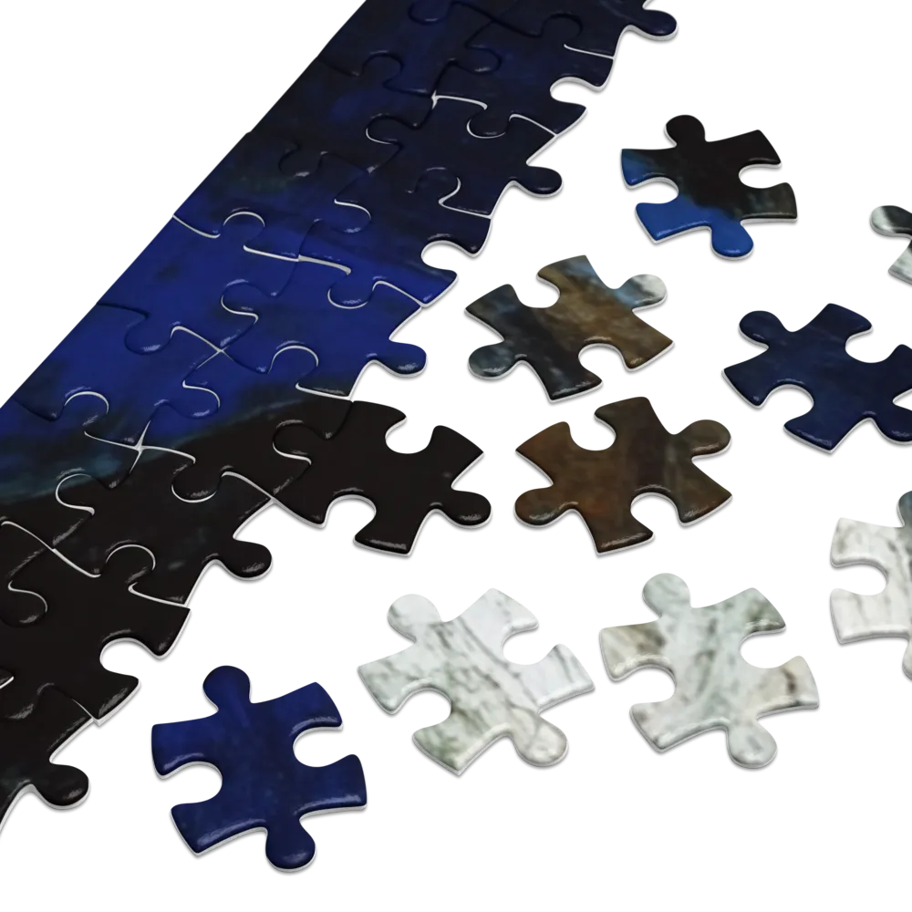 Fallen Angel in Cobalt Blue | Jigsaw Puzzles