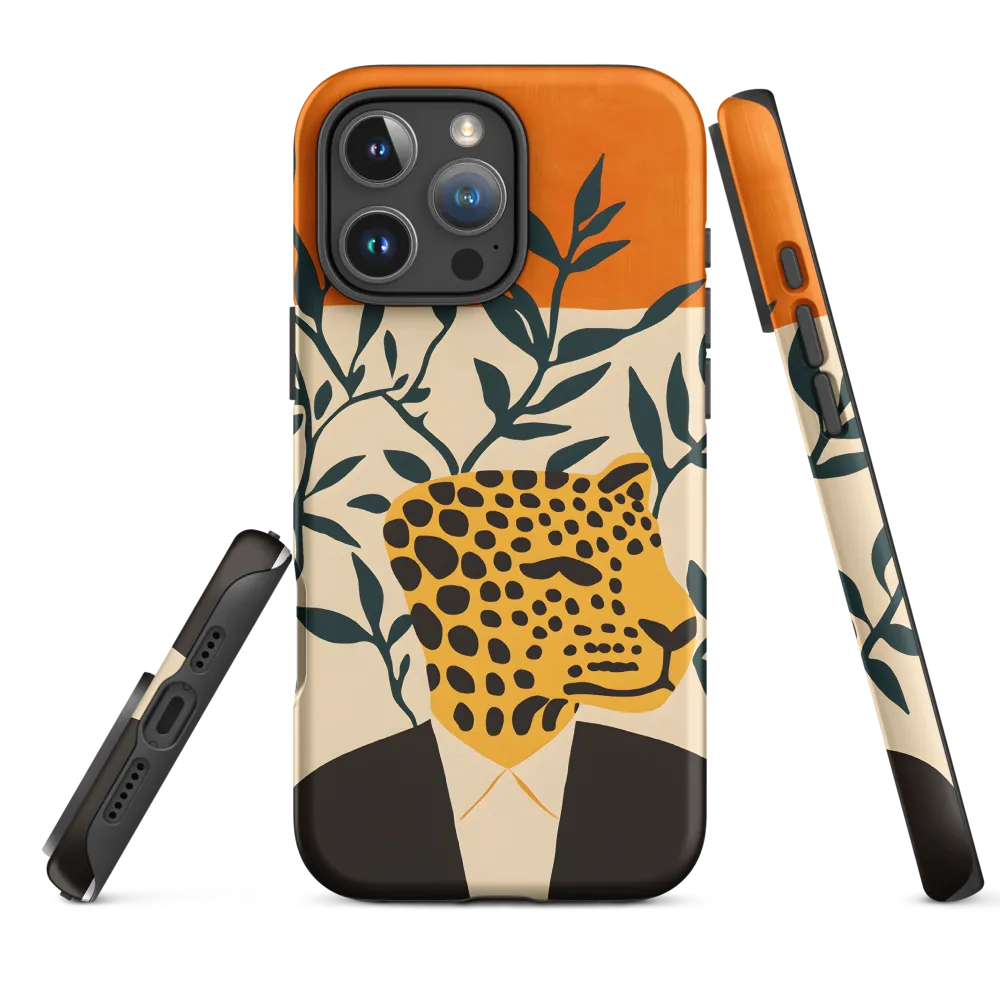 Leopard Headed Figure with Plants