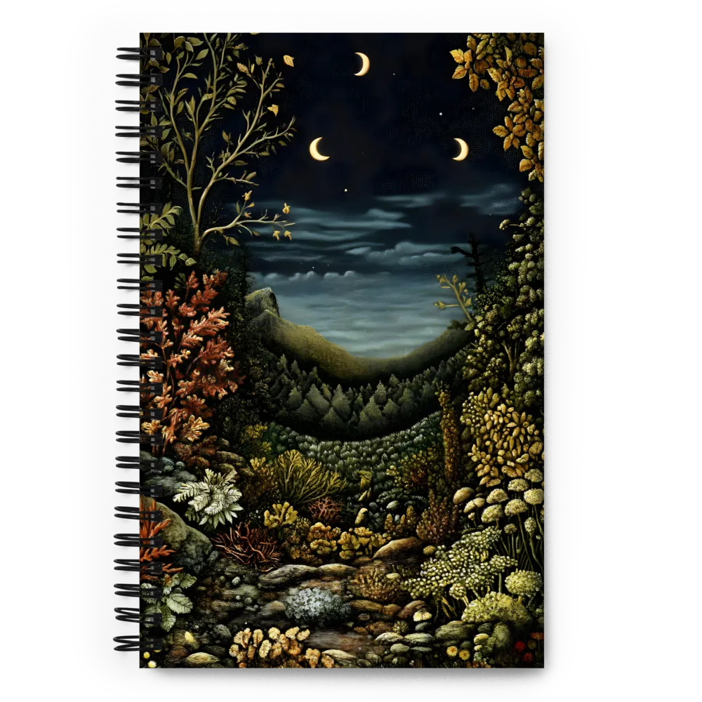 Whispers of the Moonlit Forest 
 Spiral Notebook | 140 pages