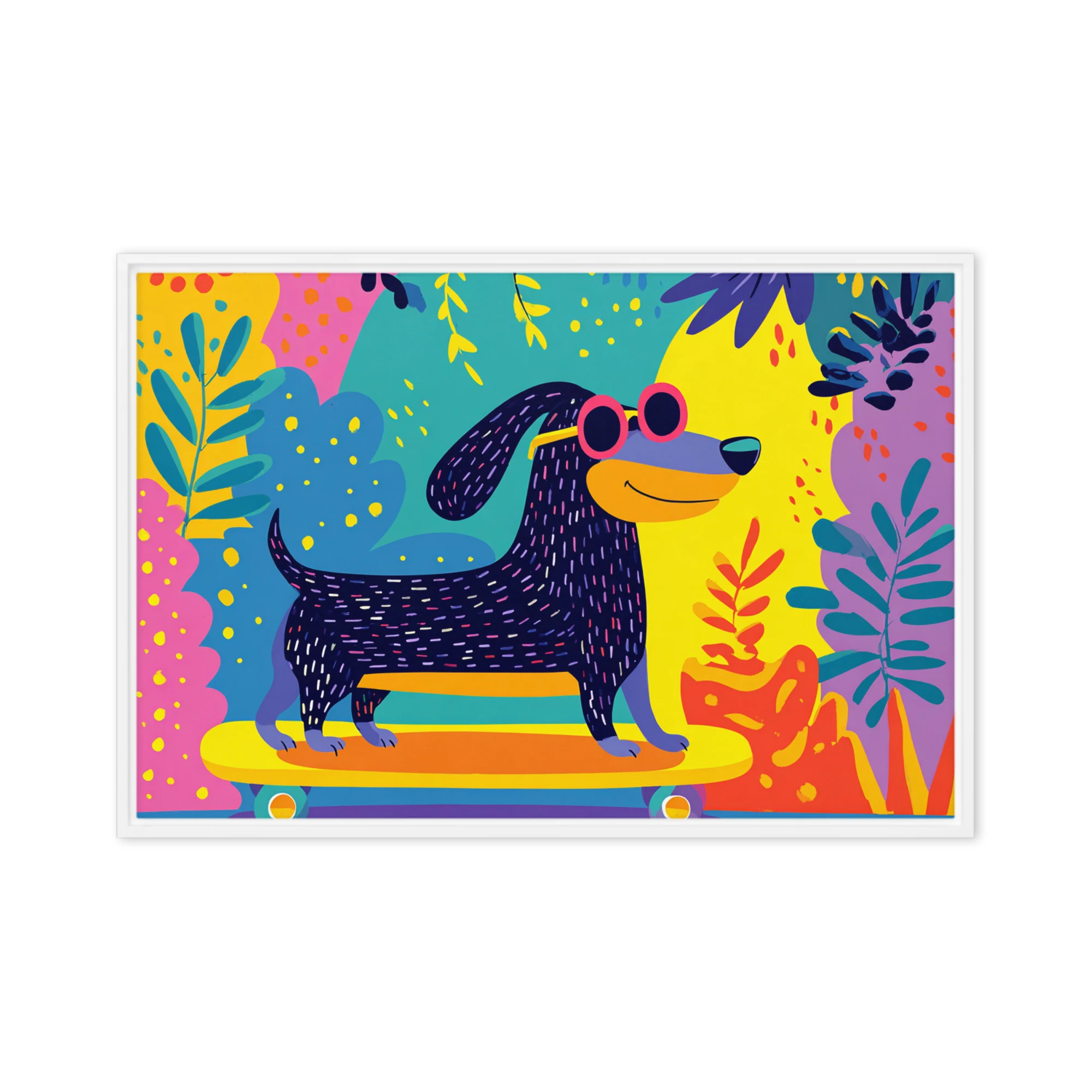 Cool Dachshund on Skateboard | Art Print