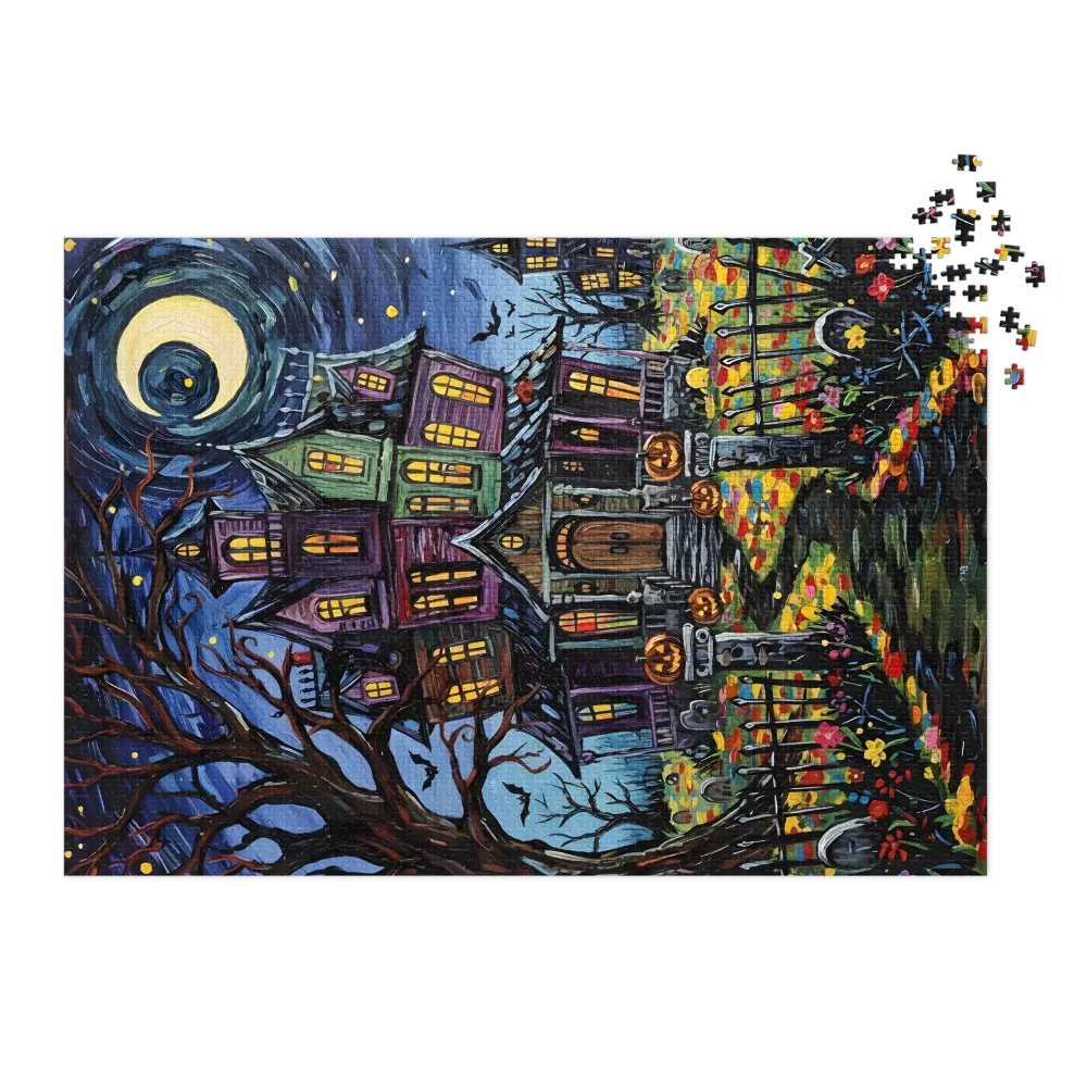 Moonlit Haunted Manor
