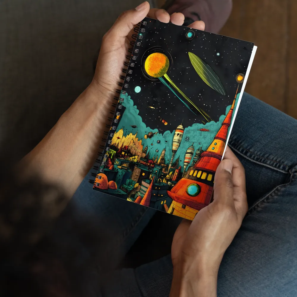 Cosmic Cityscape Dream 
 Spiral Notebook | 140 pages