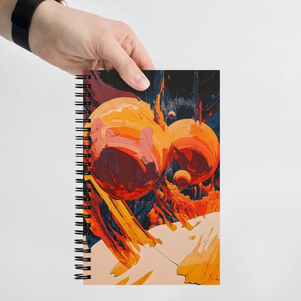 Abstract Planetary Vista 
 Spiral Notebook | 140 pages