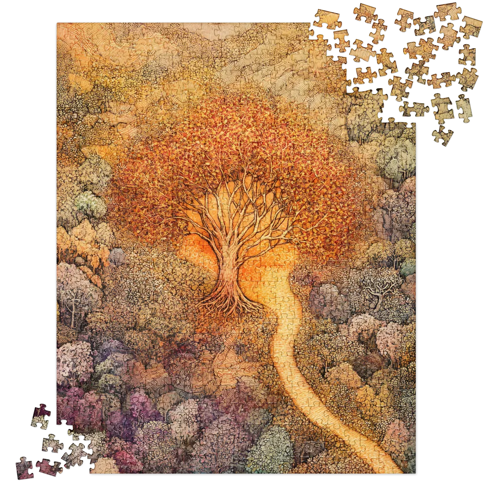 The Luminous Forest Path 
 Jigsaw Puzzle