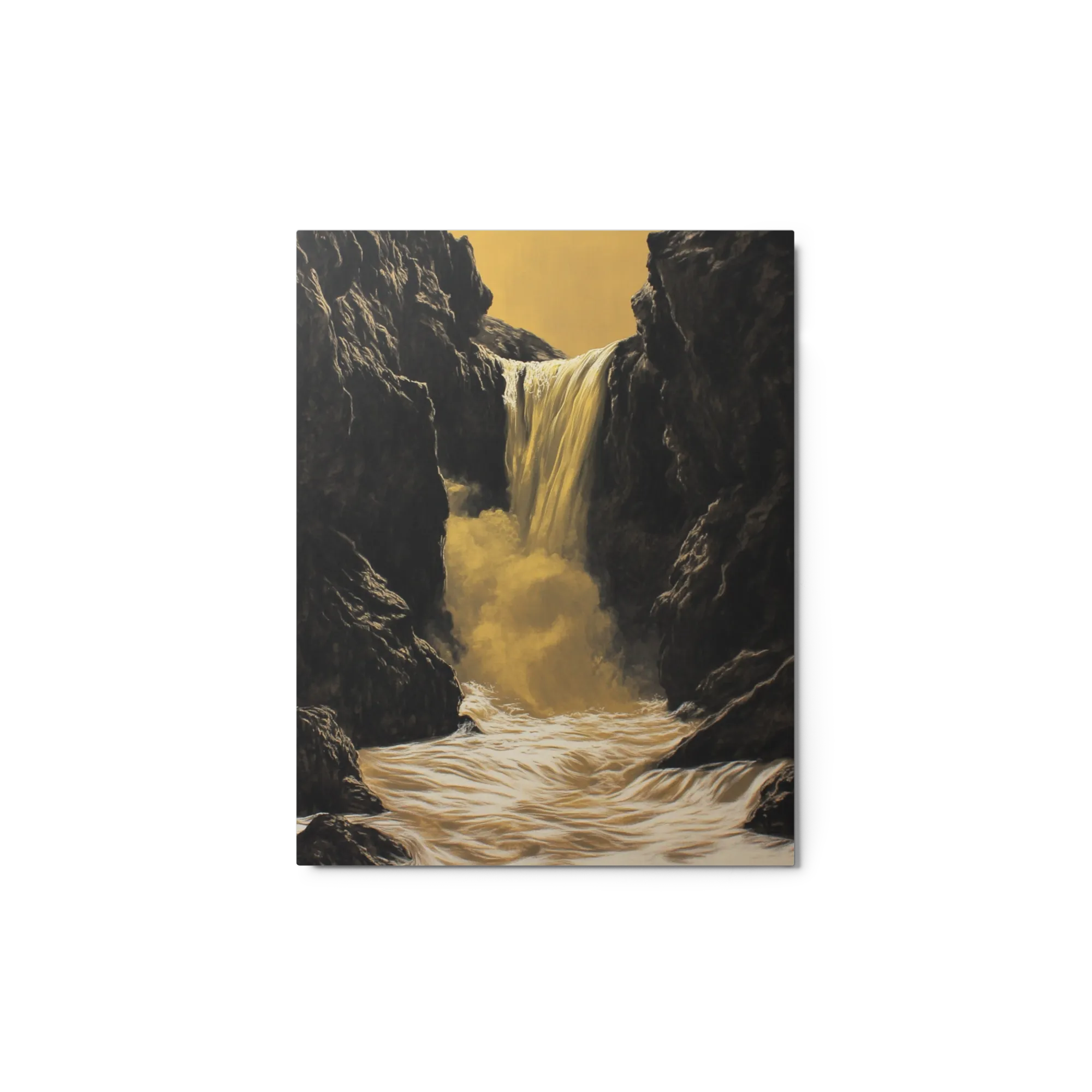 Golden Gorge Falls 
 Canvas with Brown Frame