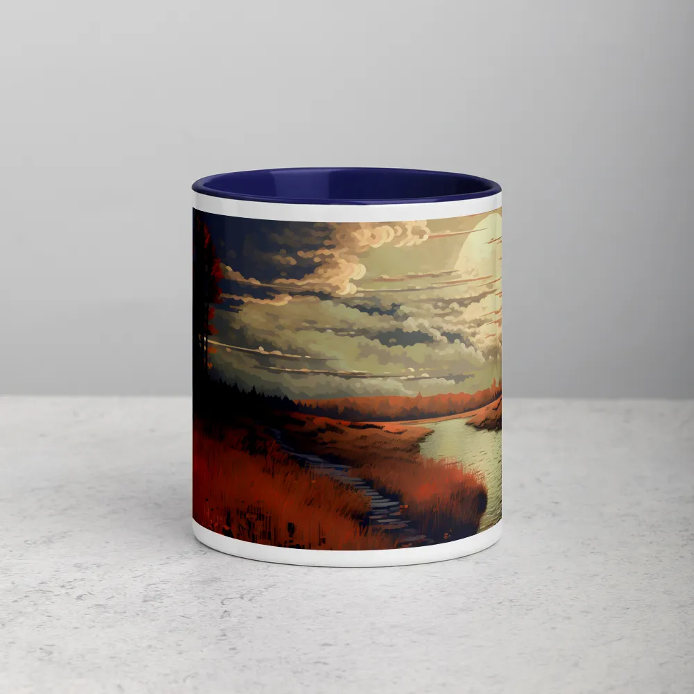 Sienna Stream 
 Mug with Red inside