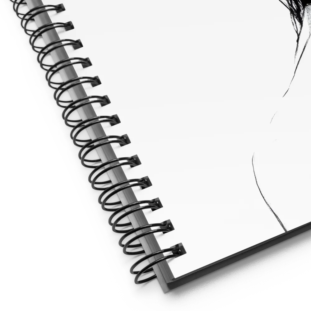 Elegant Gaze in Noir 
 Spiral Notebook | 140 pages