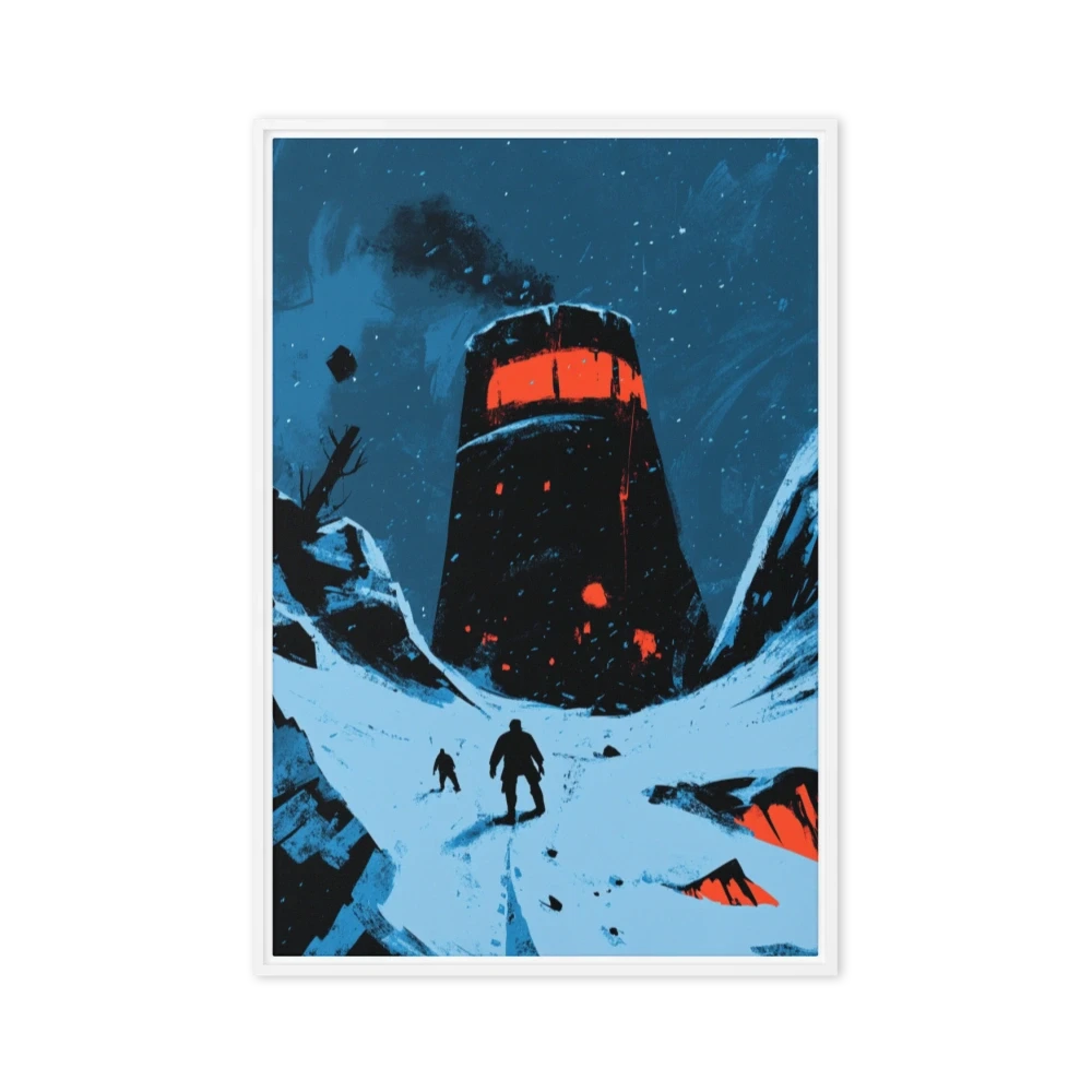 Snowy Landscape with Tower