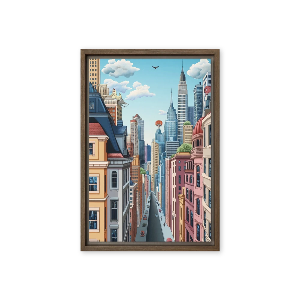 Colorful Cityscape Perspective | Art Print