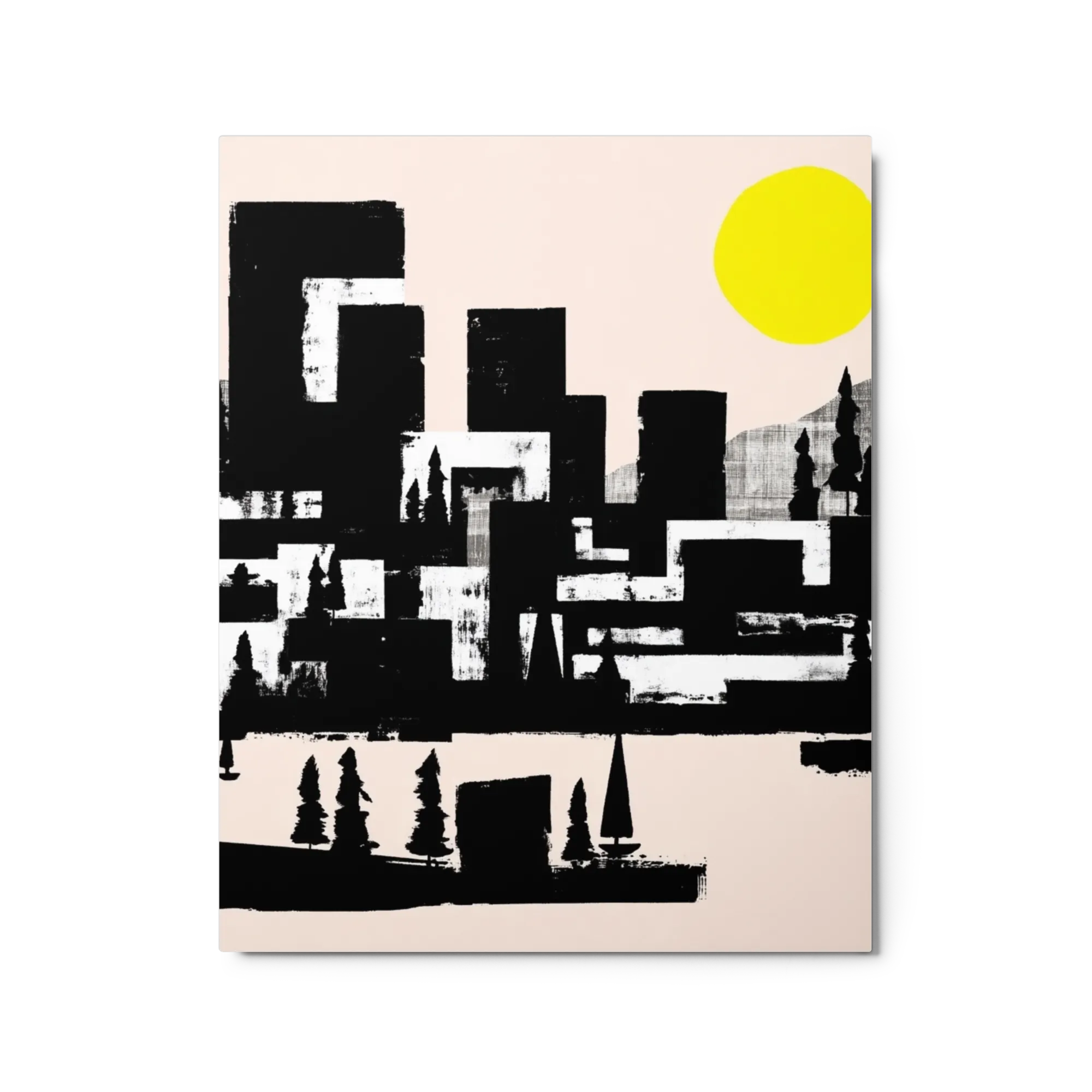 Urban Horizon under Yellow Sun