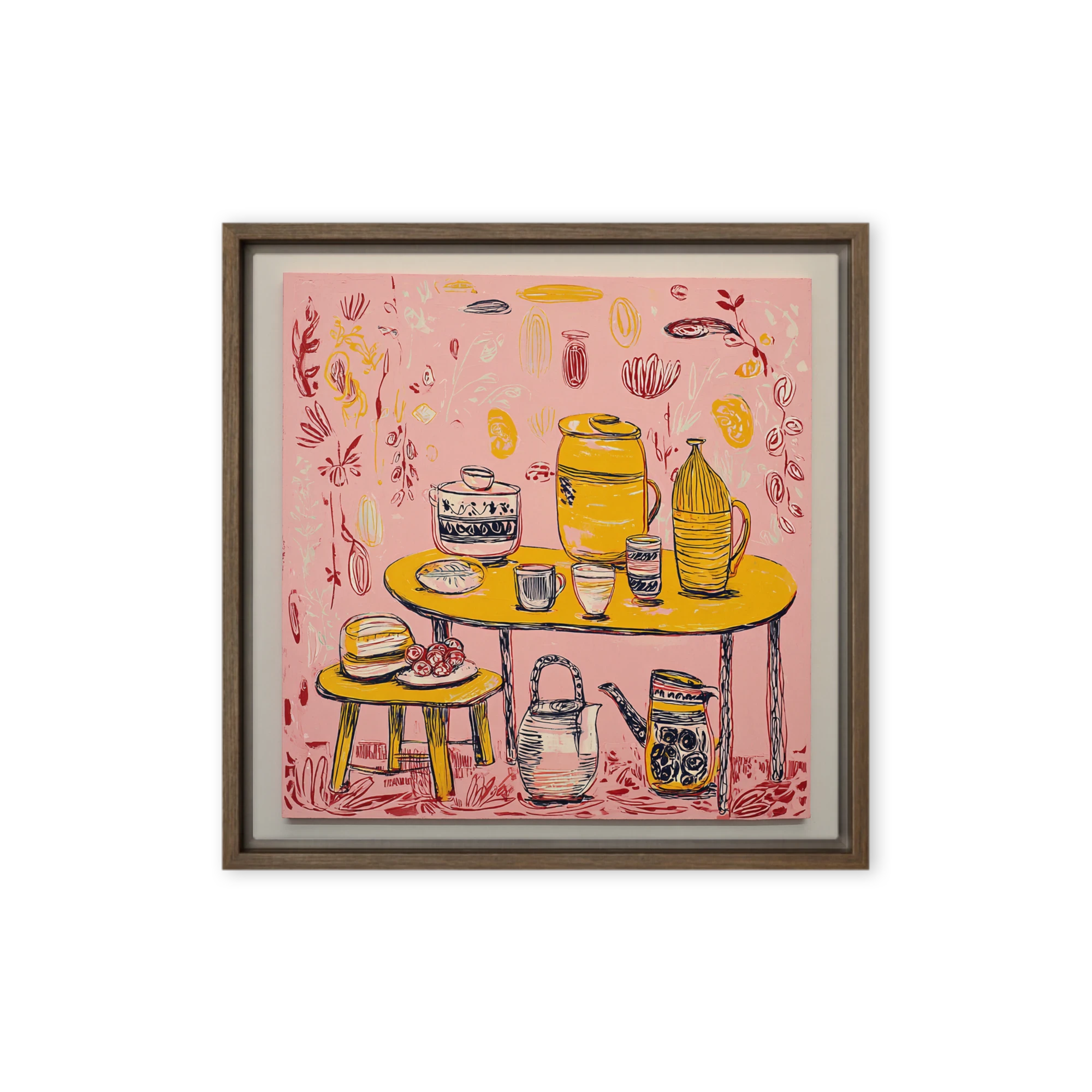Folk Art Kitchen Still Life | Art Print