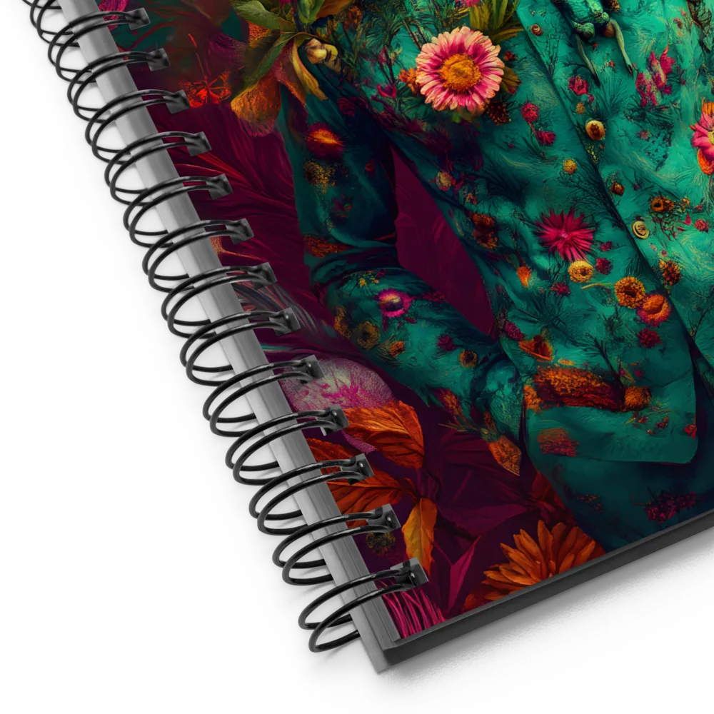 The Floral Stag 
 Spiral Notebook | 140 pages
