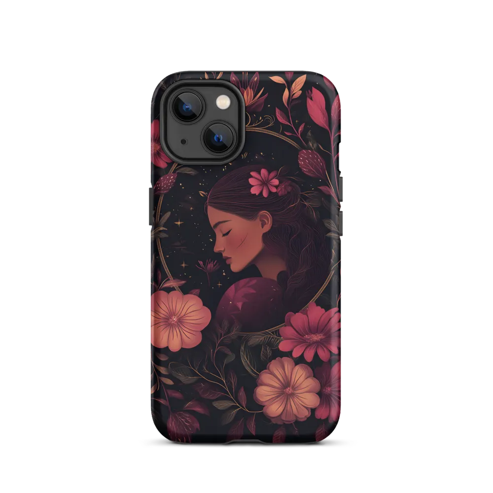Floral Portrait of a Woman | Phone Case