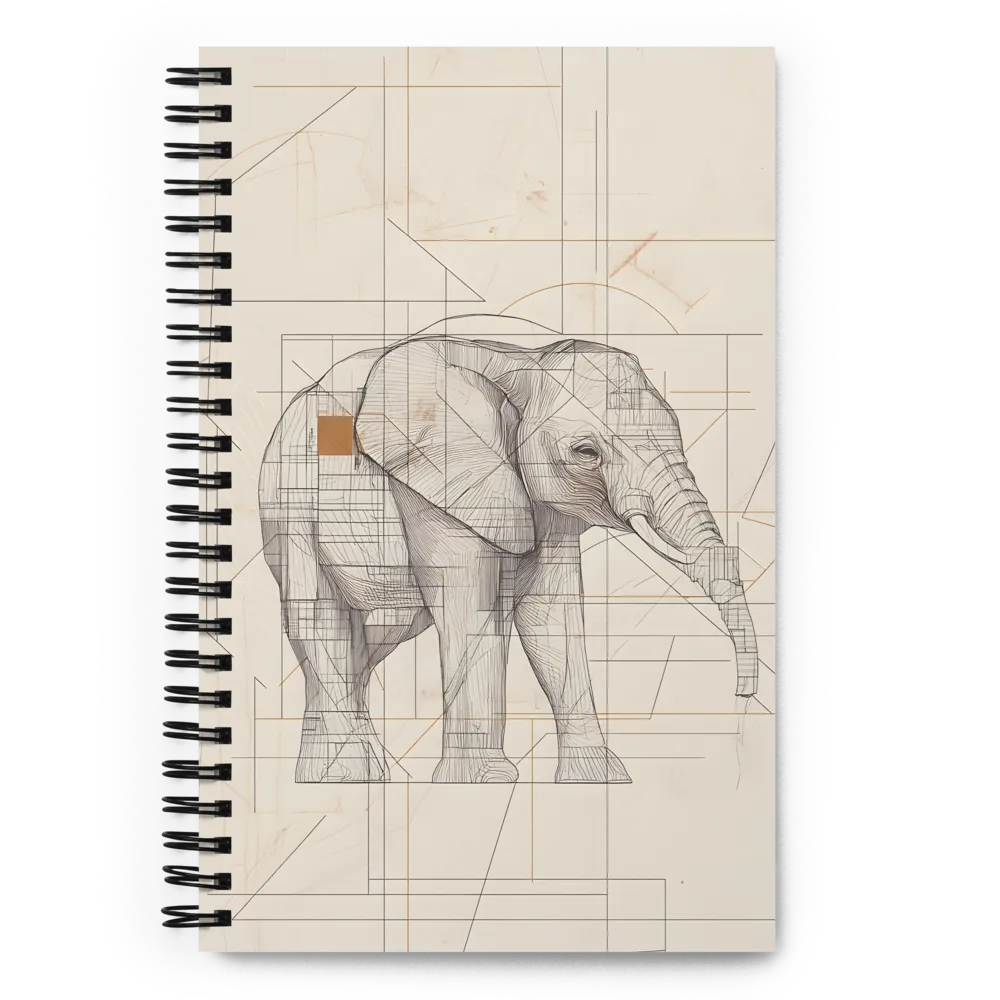 Elephant Architectural Study 
 Spiral Notebook | 140 pages