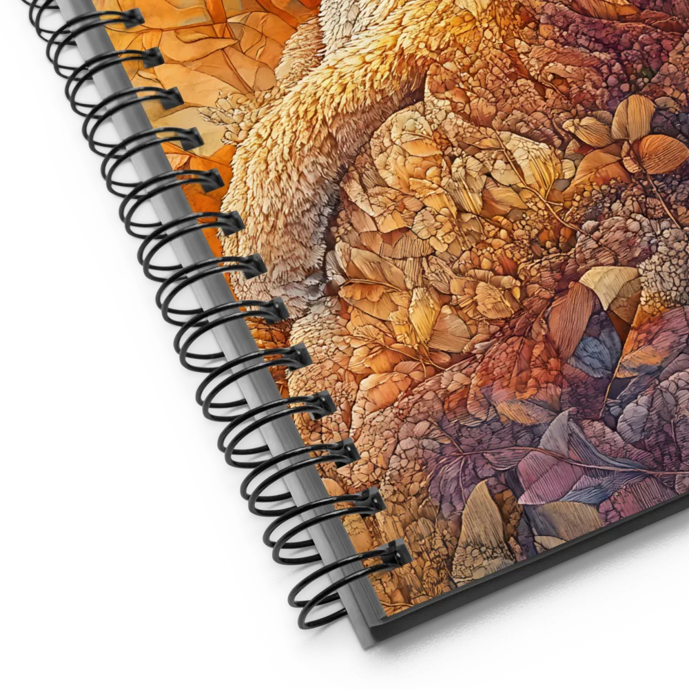 Organic Fox Mosaic 
 Spiral Notebook | 140 pages