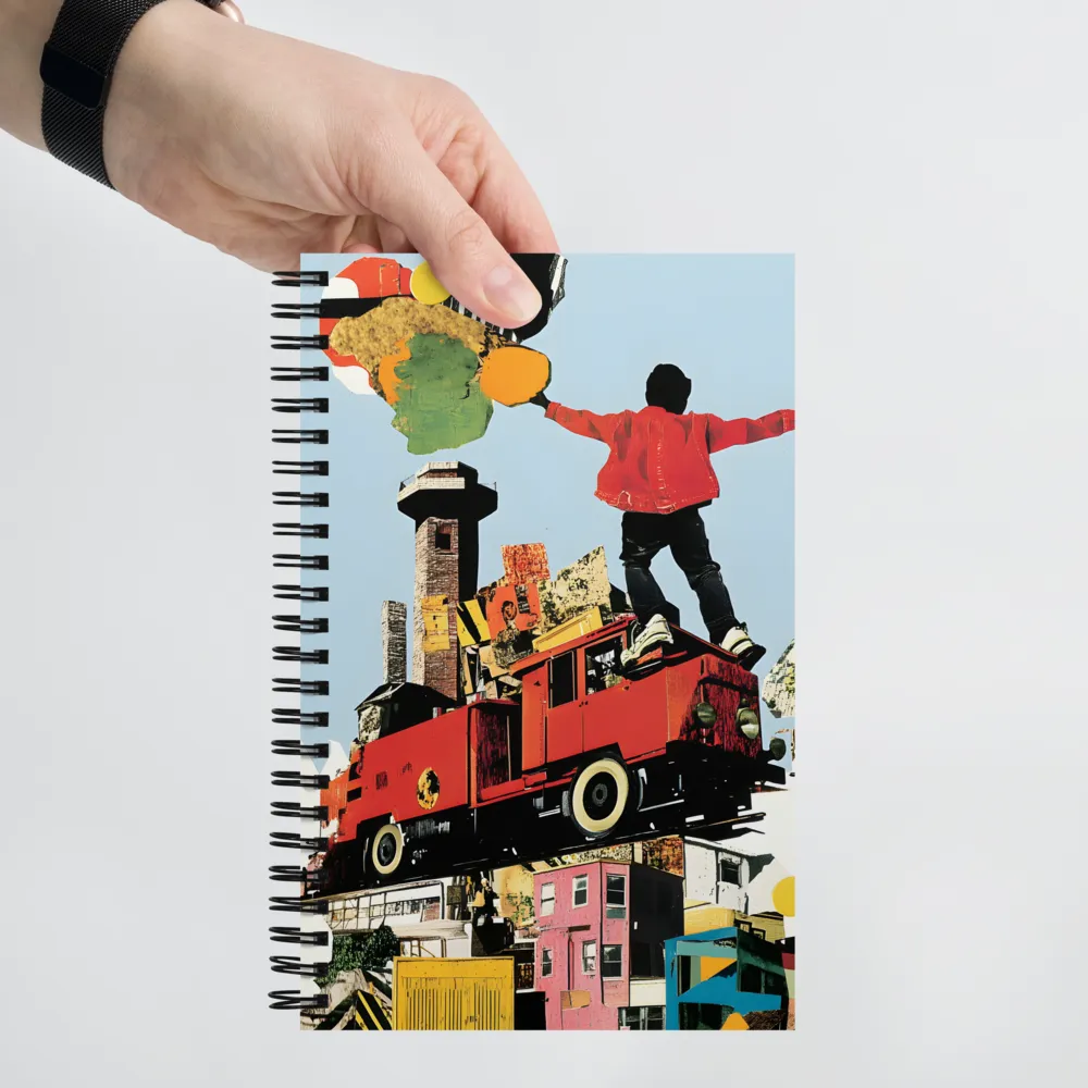 Urban Journey Collage 
 Spiral Notebook | 140 pages