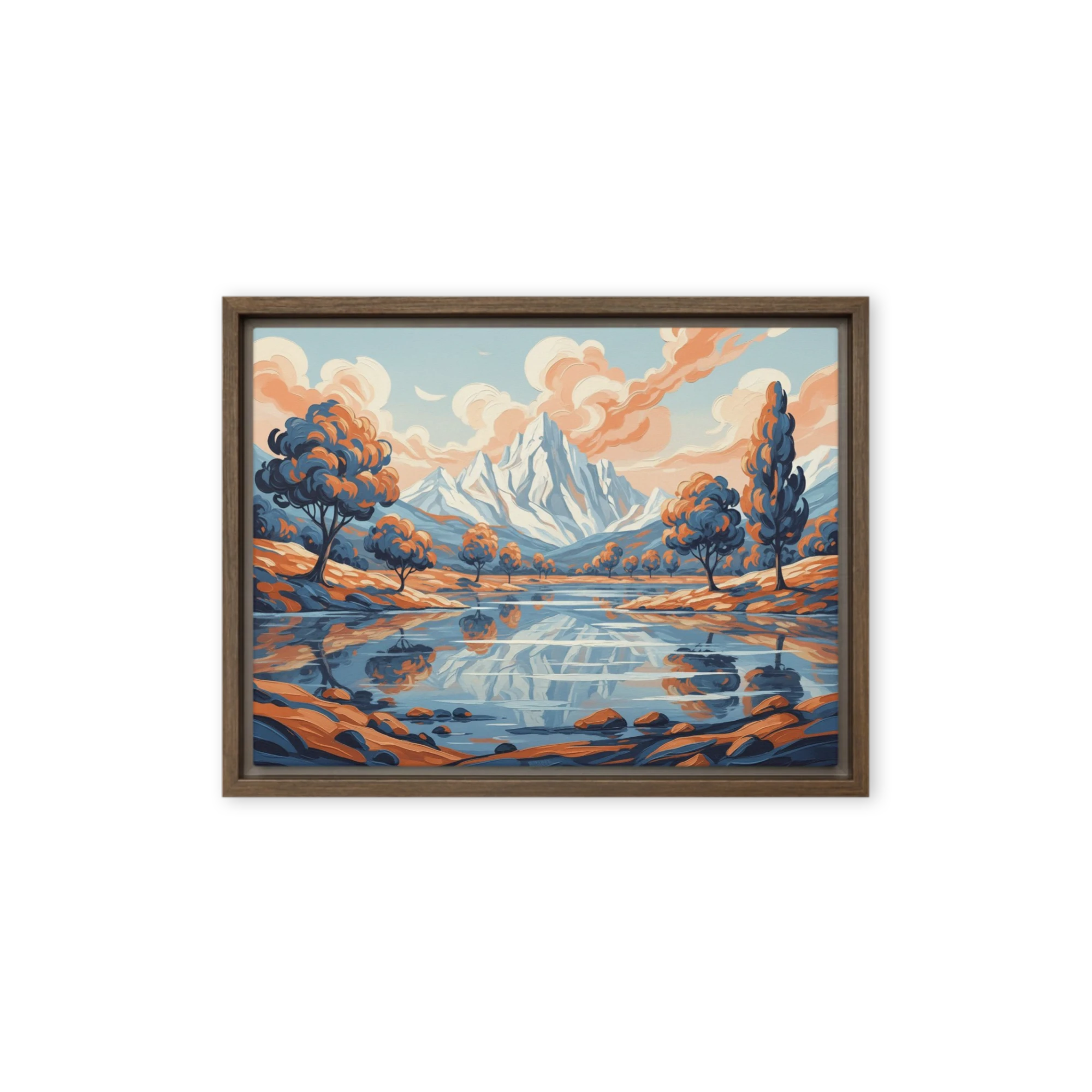 Impressionistic Mountain Lake