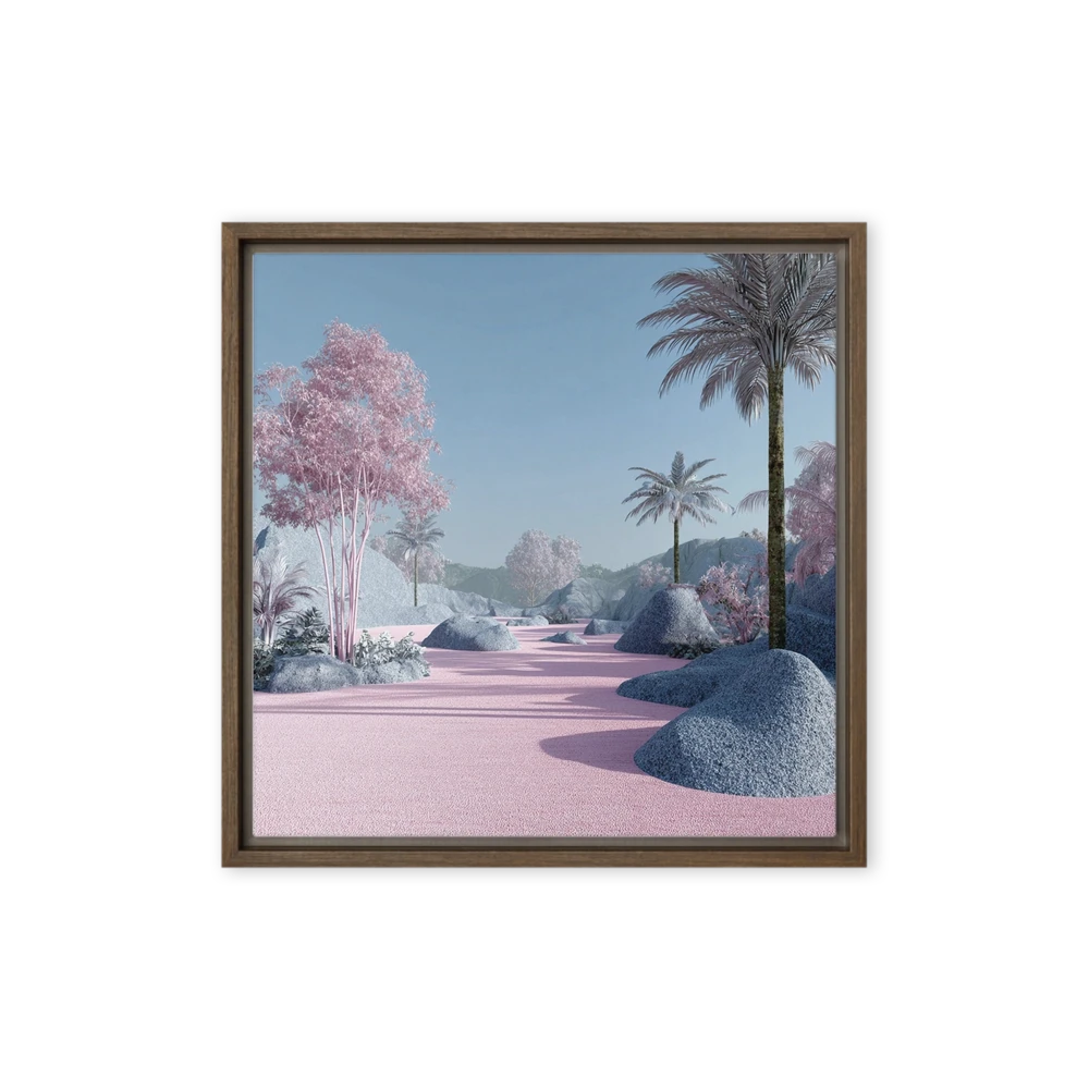 Pink Palm Oasis | Art Print