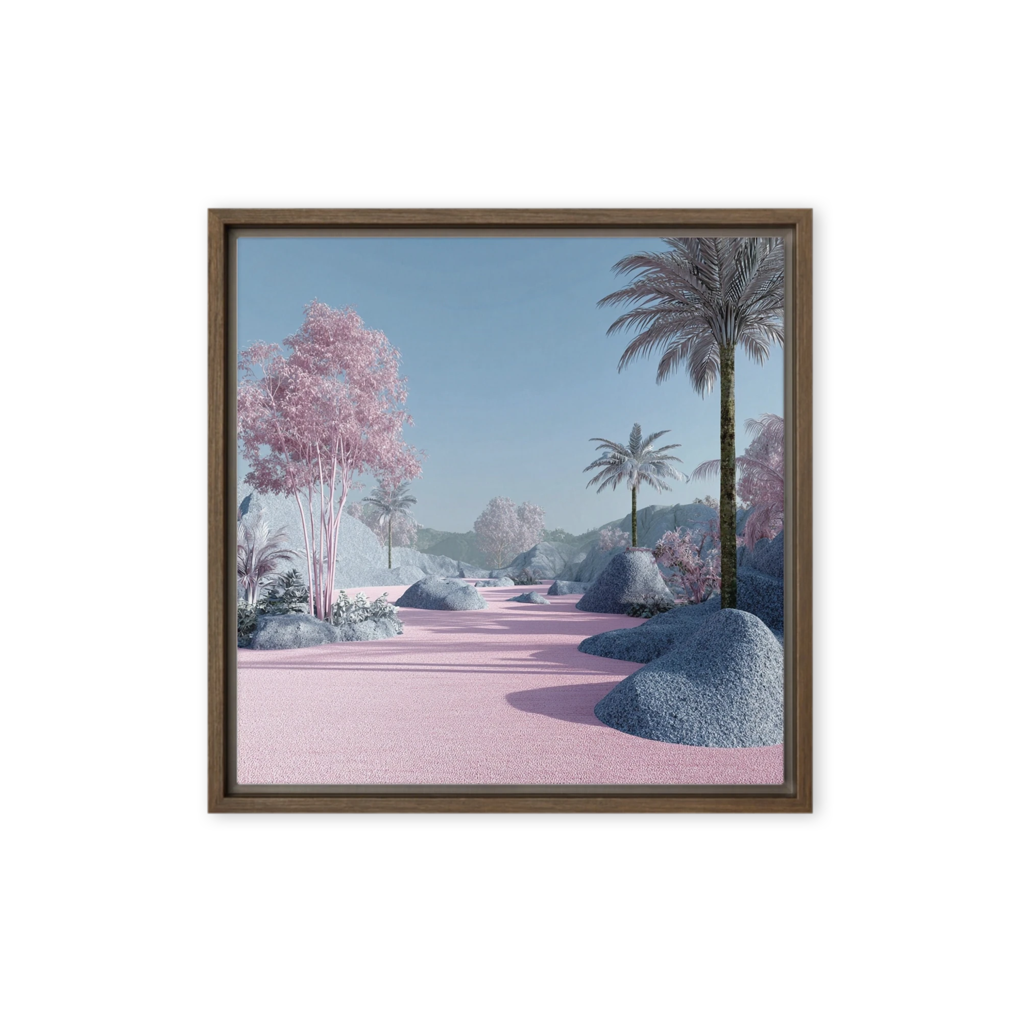 Pink Palm Oasis | Art Print