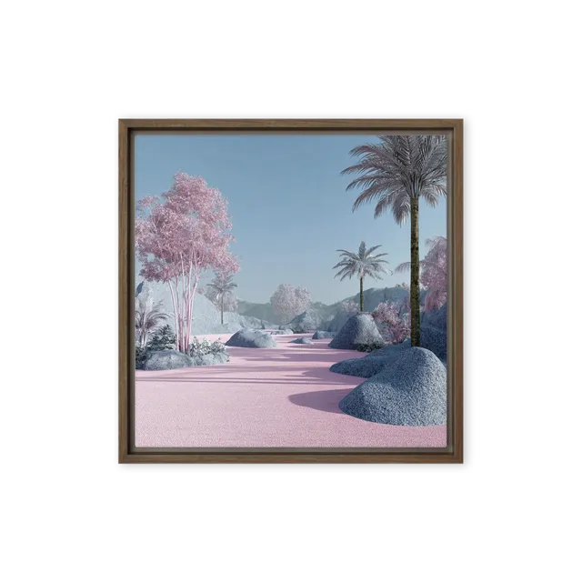 Pink Palm Oasis | Art Print