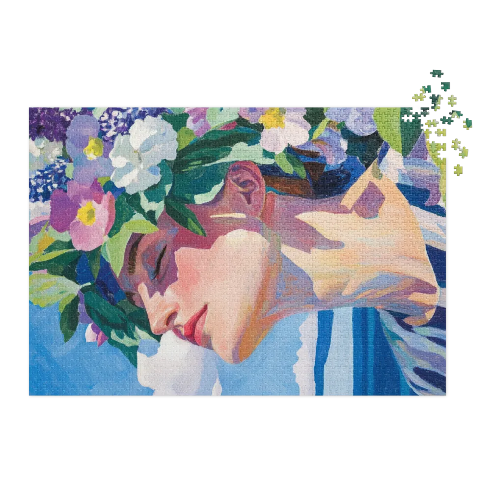 Portrait of a Woman with Floral Crown