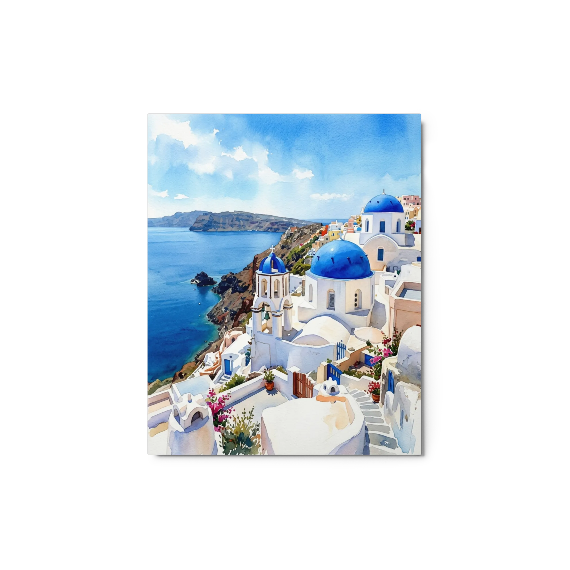 Santorini Blue Domes