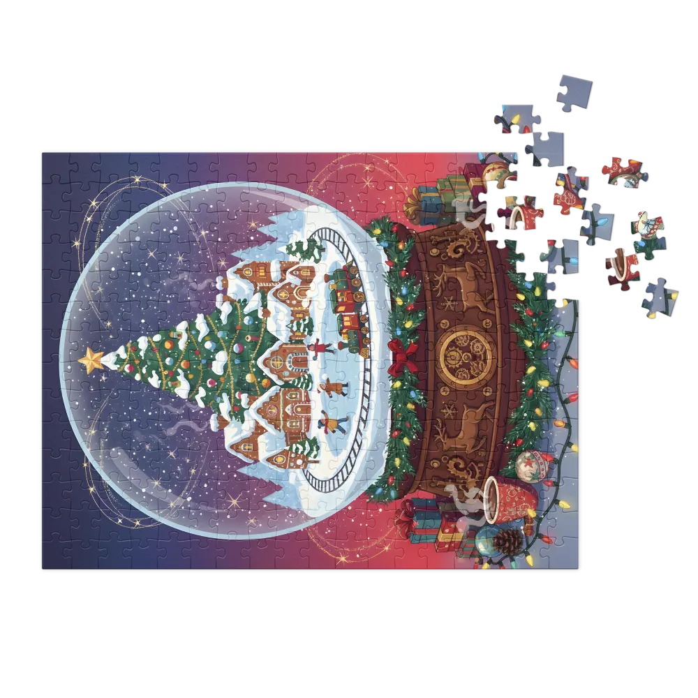 Christmas Village Snow Globe