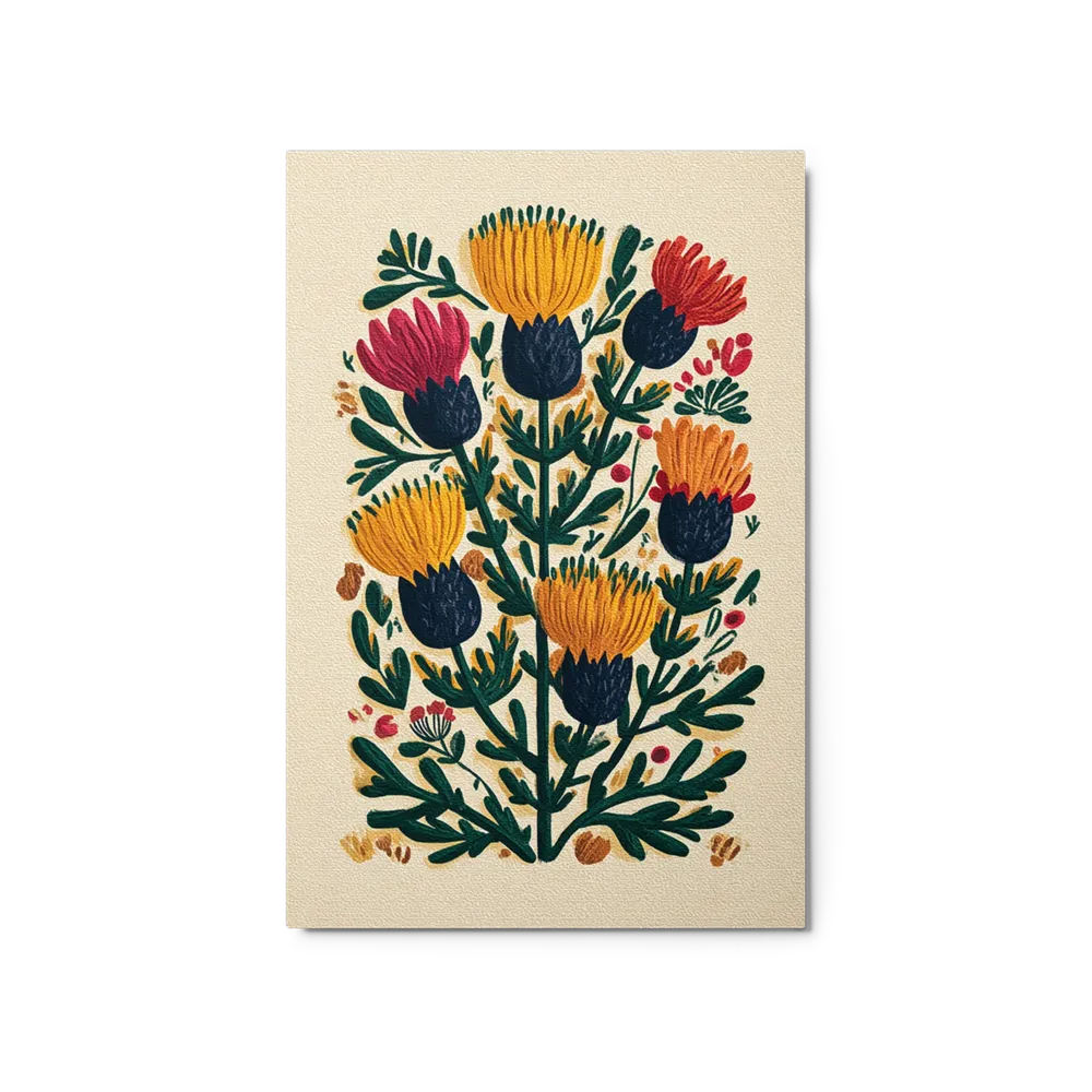 Golden Thistle Garden | Art Print
