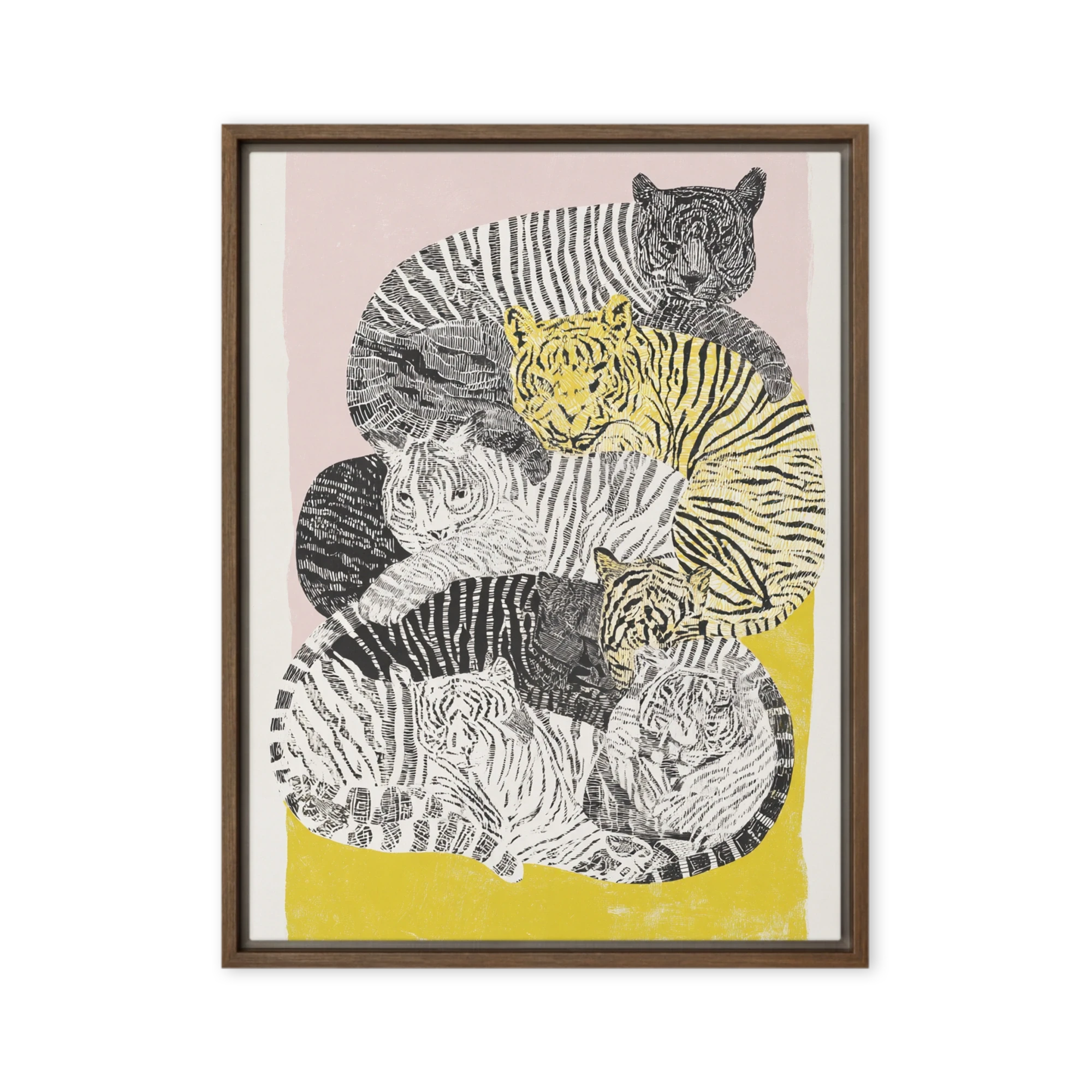 A Pile of Tigers | Art Print