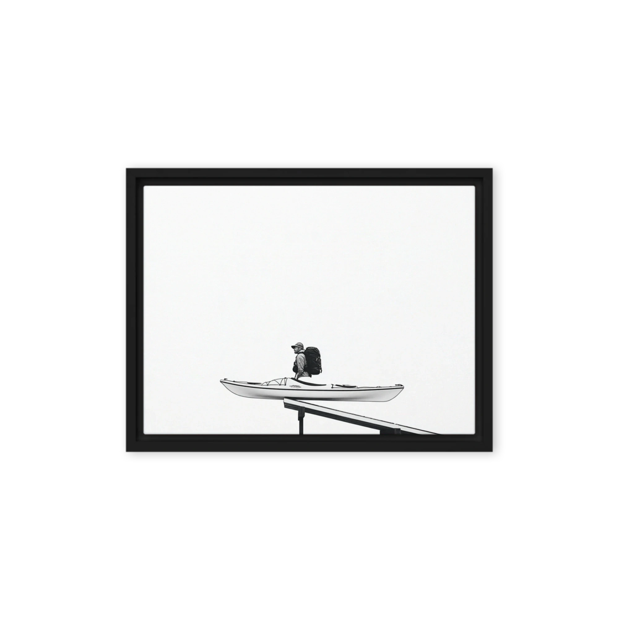 Chic Contour & Ink Wall Art — Black Line On White