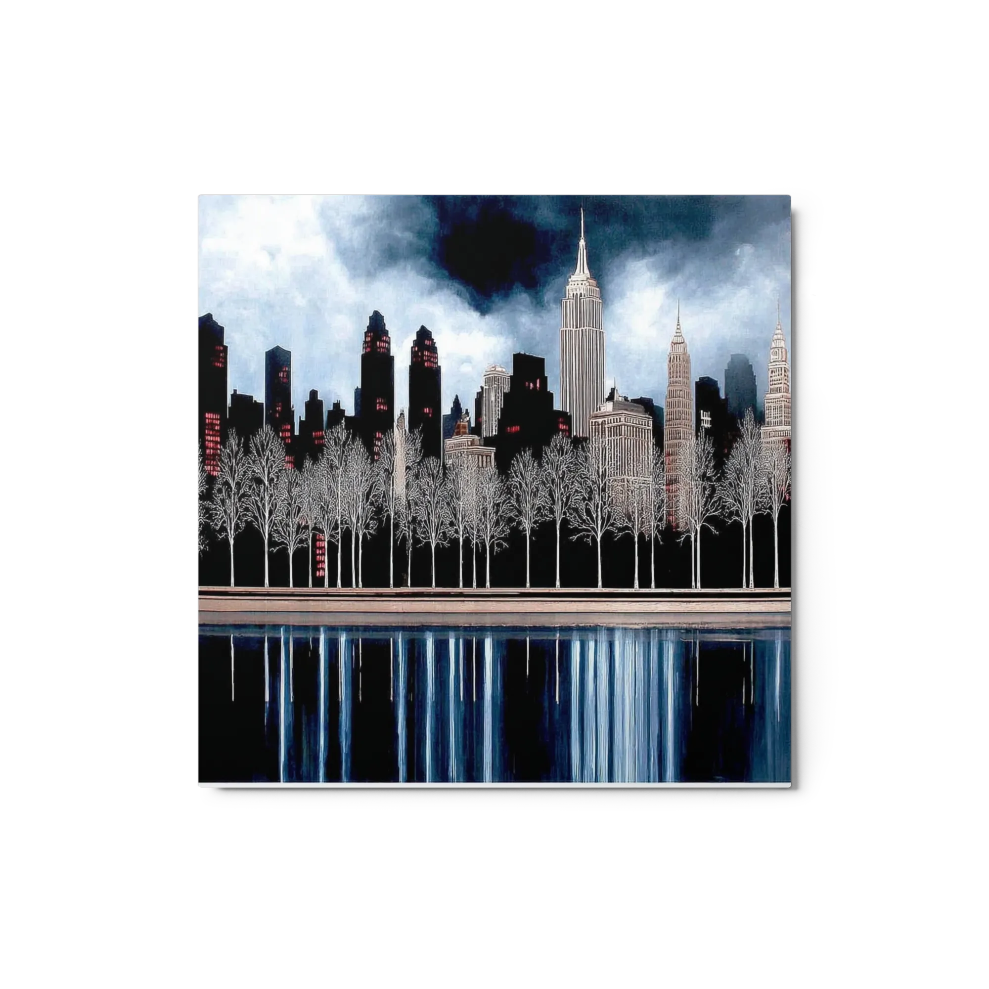 Empire State Skyline Reflection