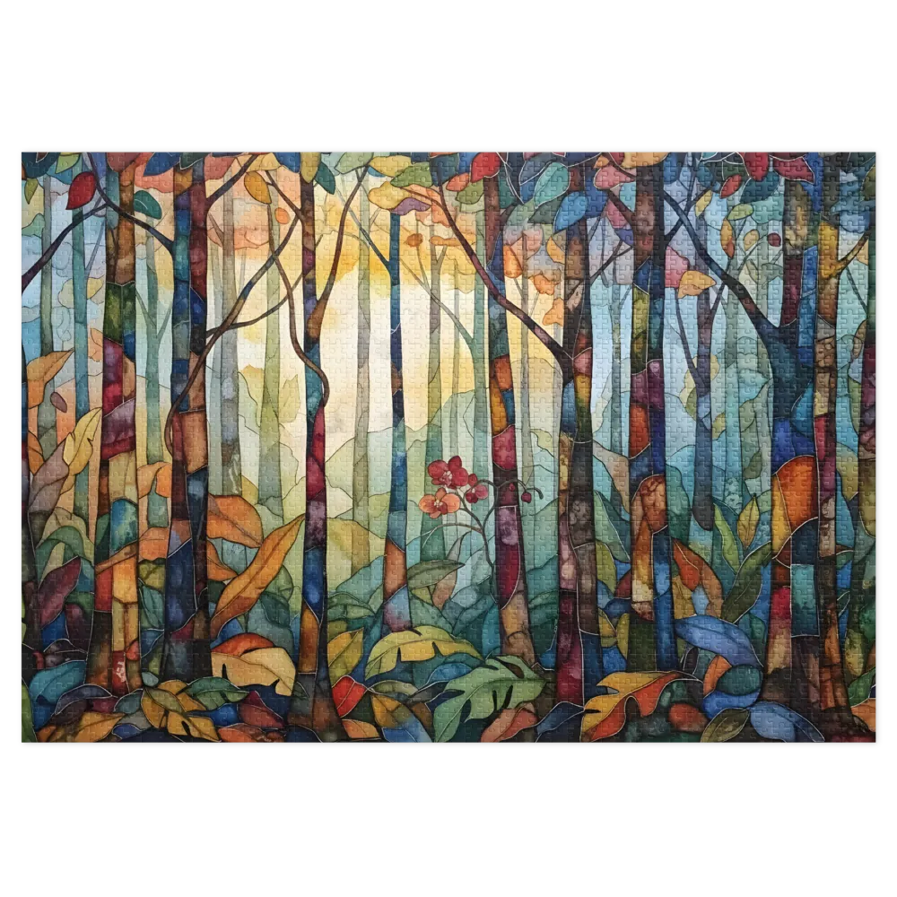 Stained Glass Forest Canopy | Jigsaw Puzzles