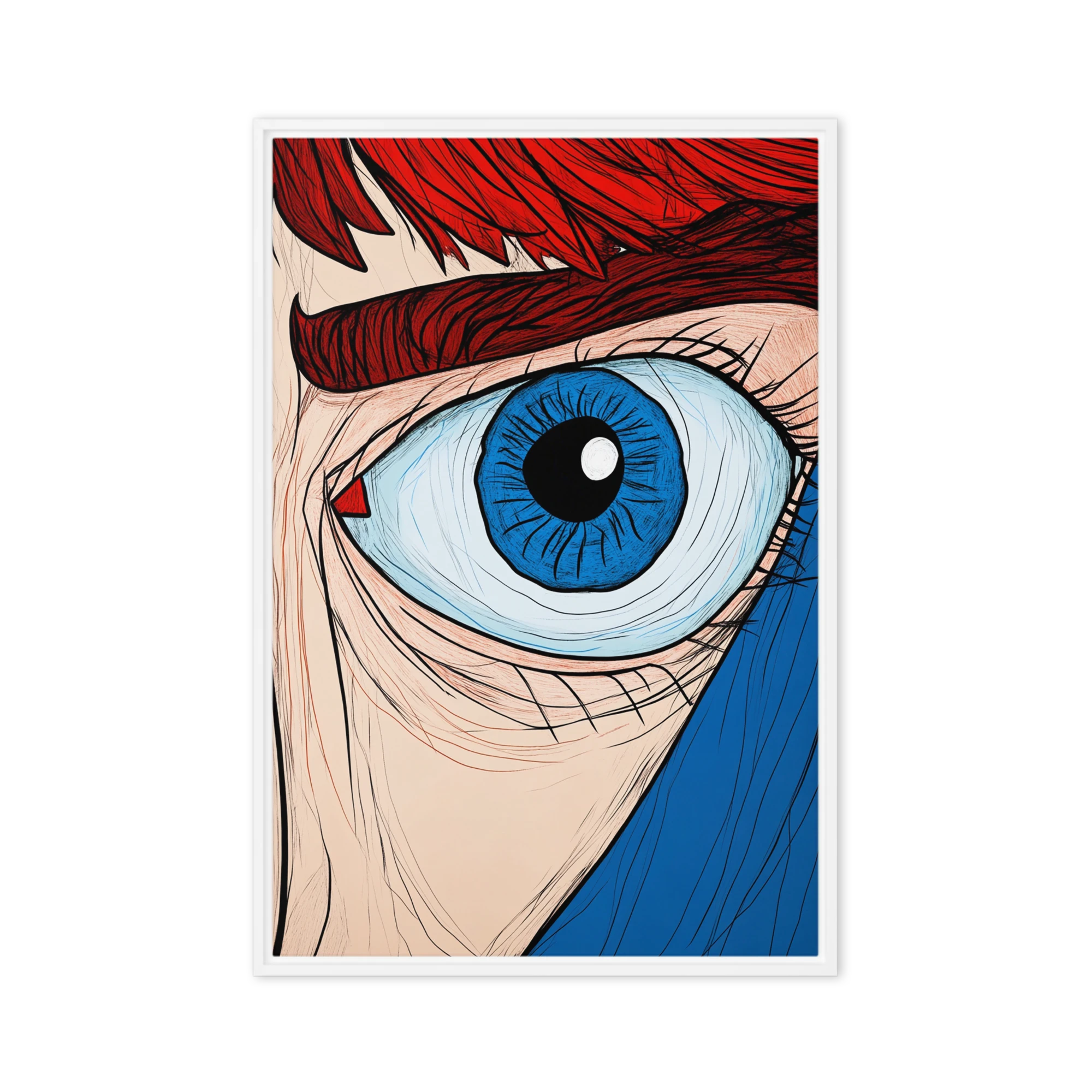 Intense Blue Gaze | Art Print
