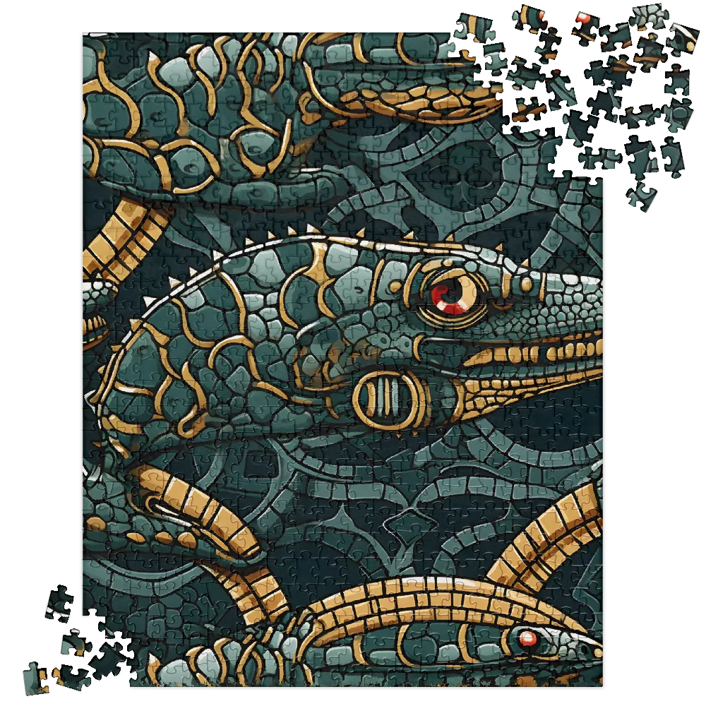 Ornate Reptile Pattern 
 Jigsaw Puzzle