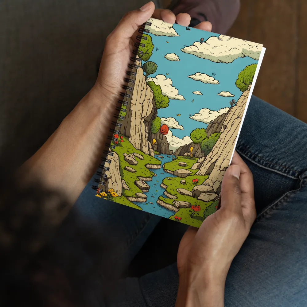 Whimsical Serenity: A Canyon Landscape