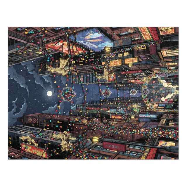 Midnight Holiday Avenue | Jigsaw Puzzles