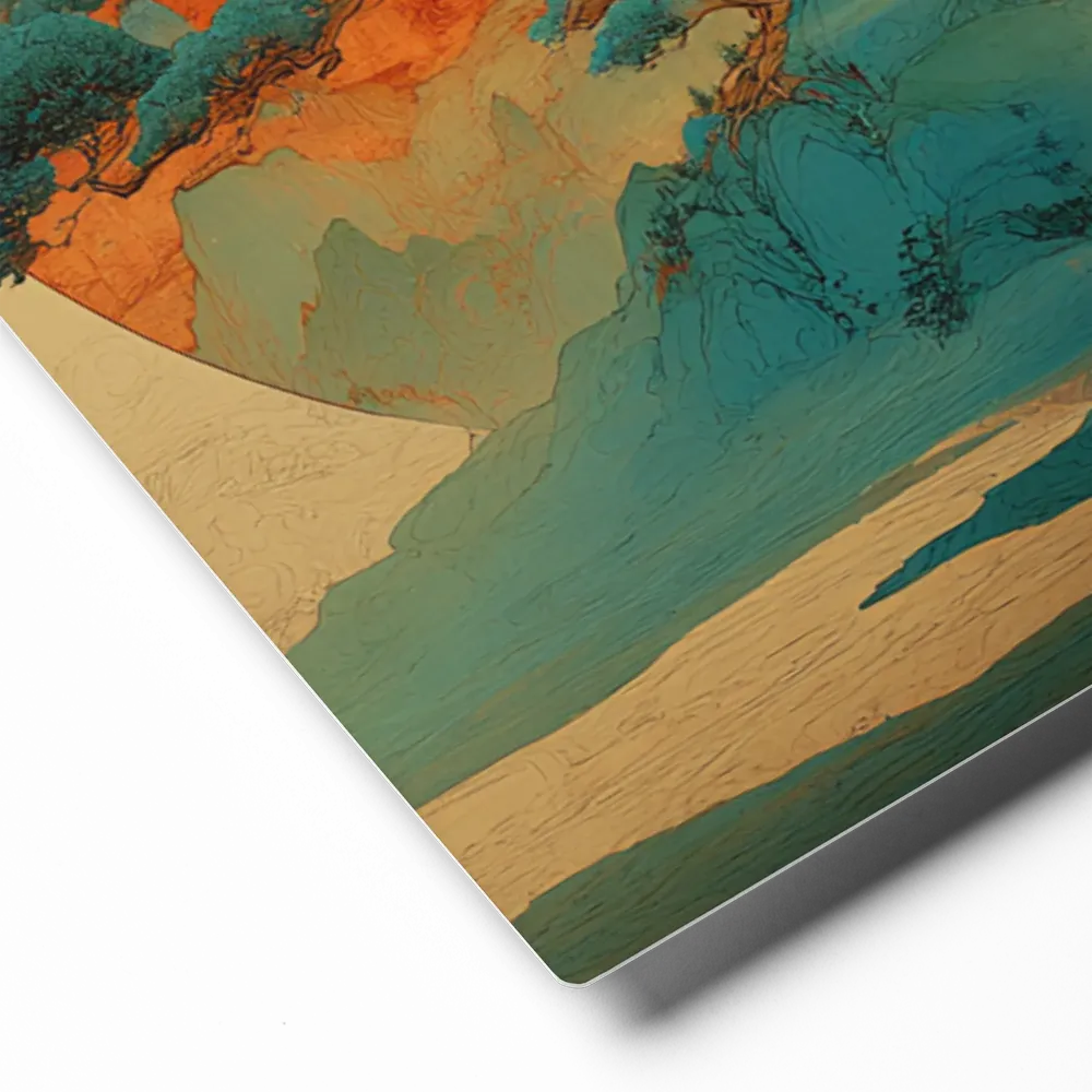 Golden Solstice Pine 
 Canvas | 24″x 24″