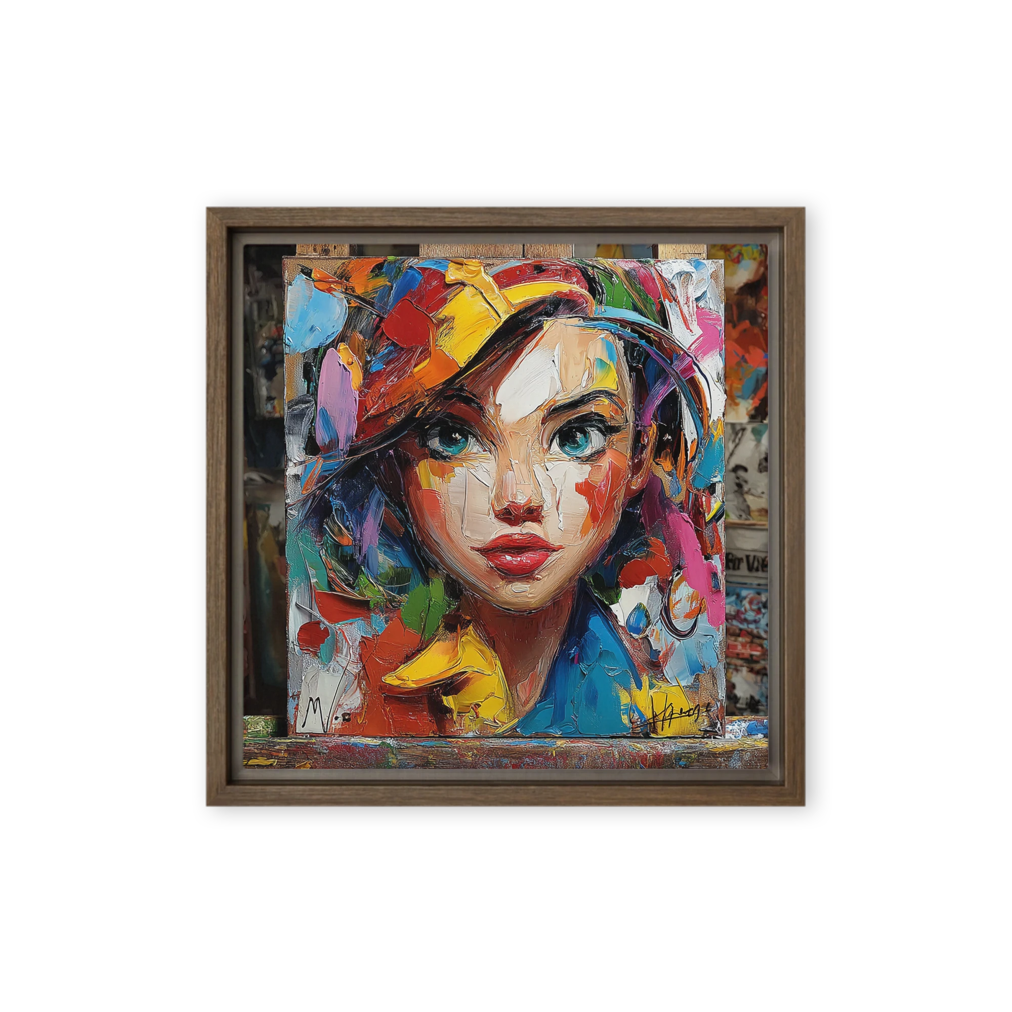Vibrant Impasto Portrait