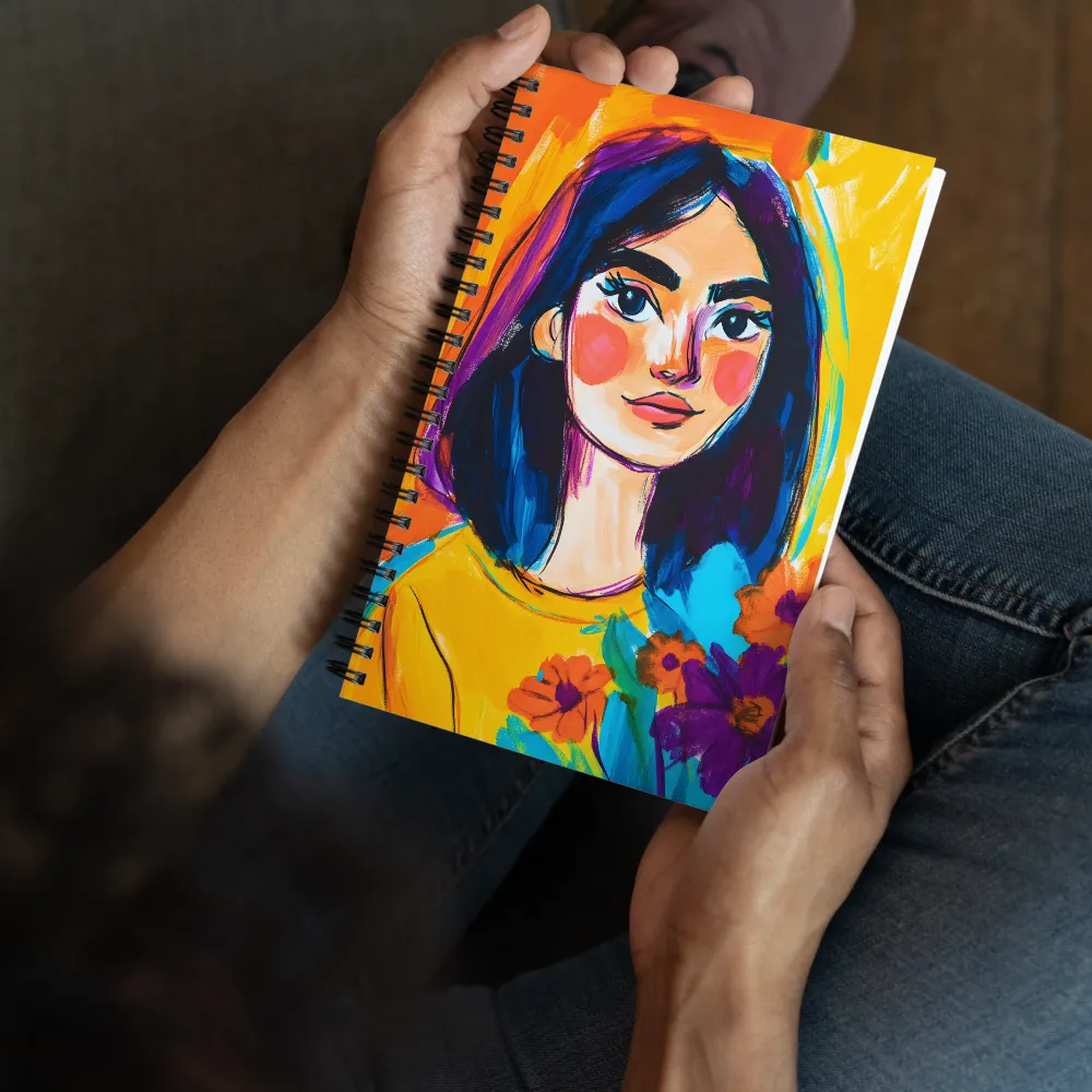 Sunlit Portrait with Blooms
