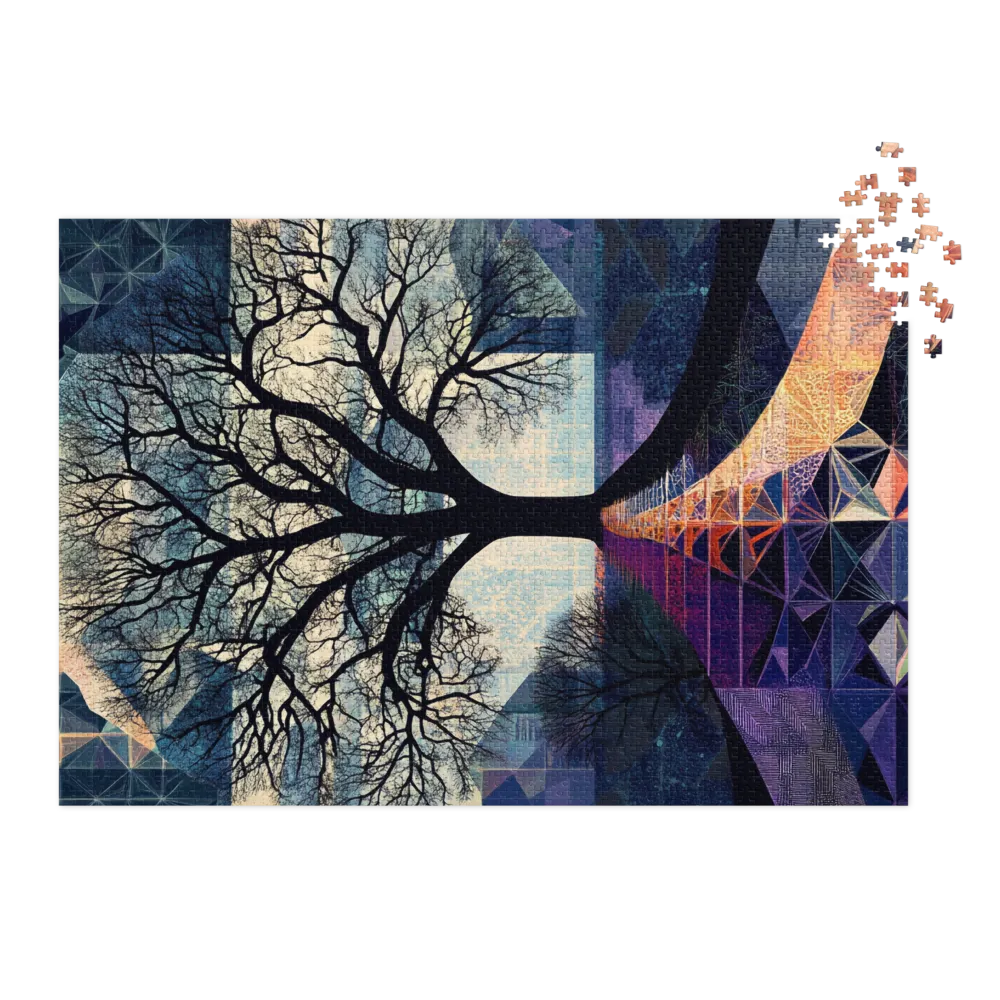 Abstract Tree Landscape Art